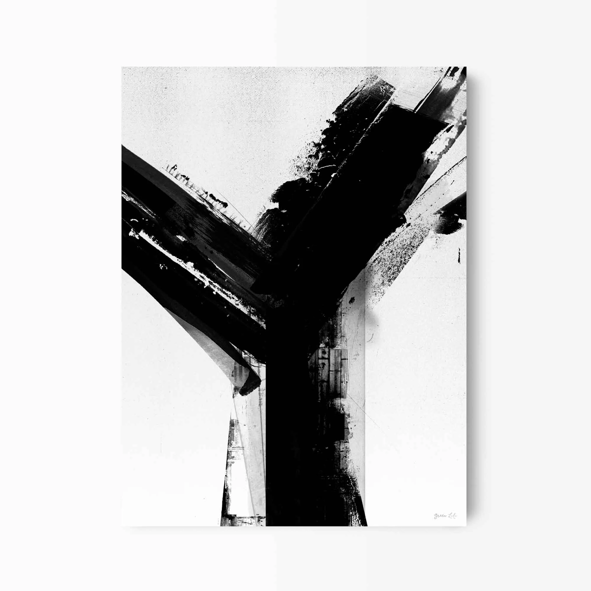 Abstract Letter Art Prints (N-Z)