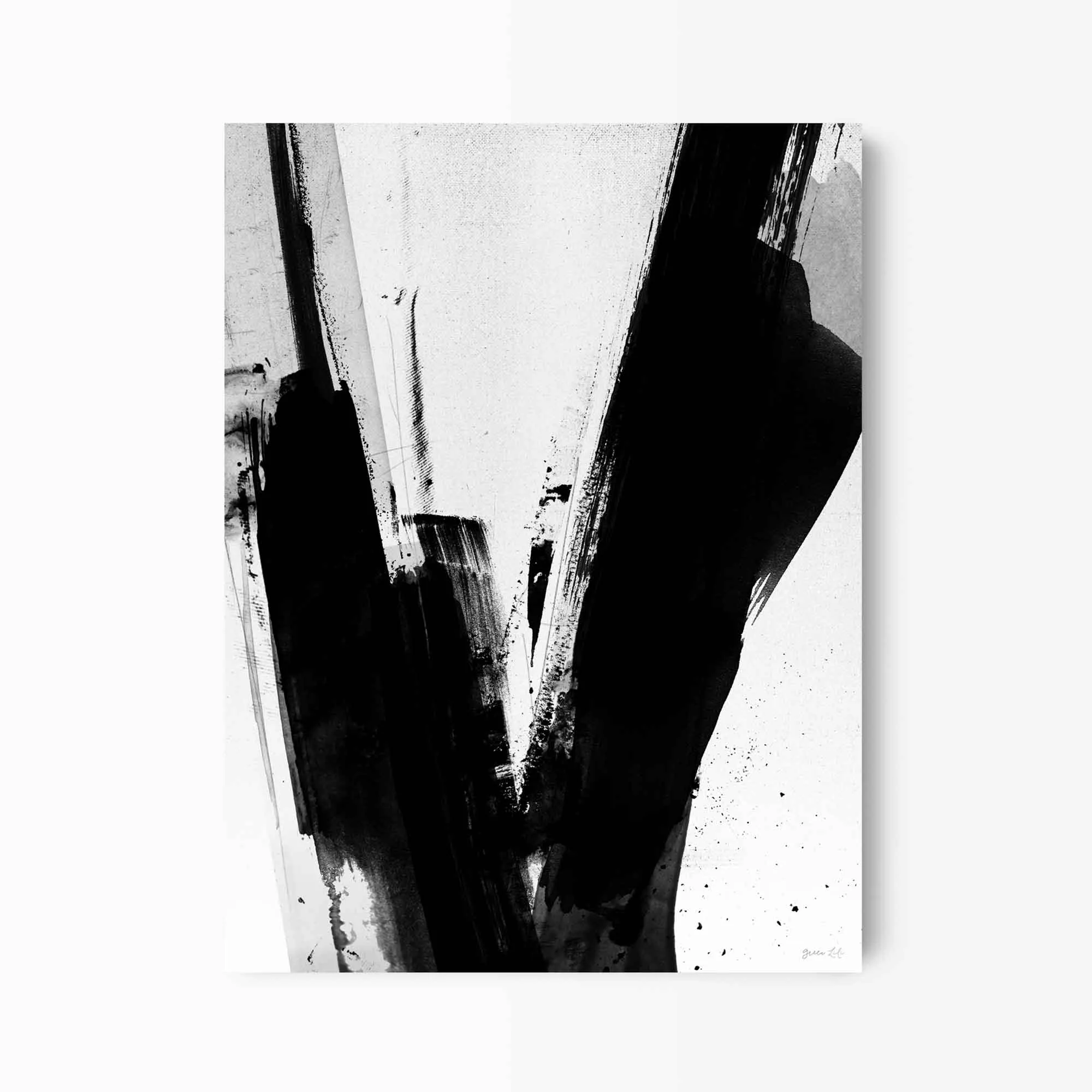 Abstract Letter Art Prints (N-Z)