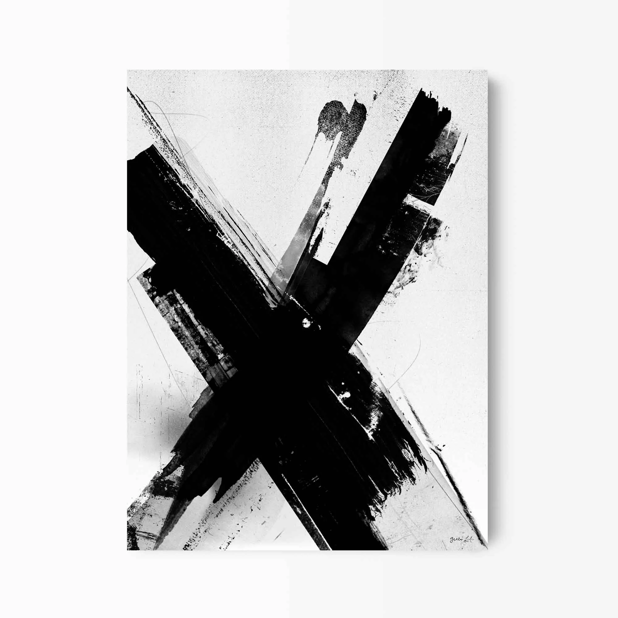 Abstract Letter Art Prints (N-Z)