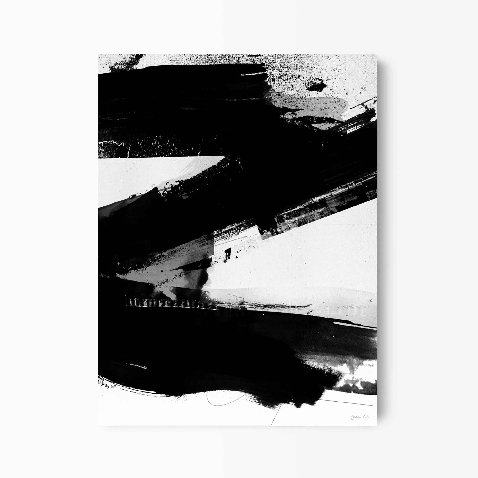 Abstract Letter Art Prints (N-Z)