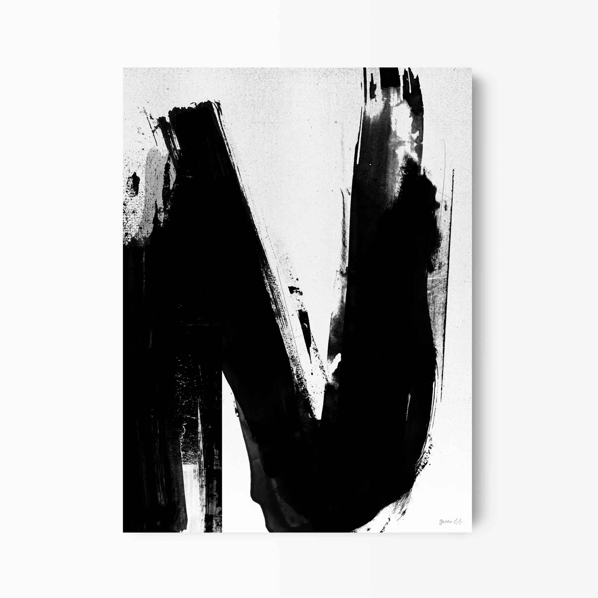 Abstract Letter Art Prints (N-Z)