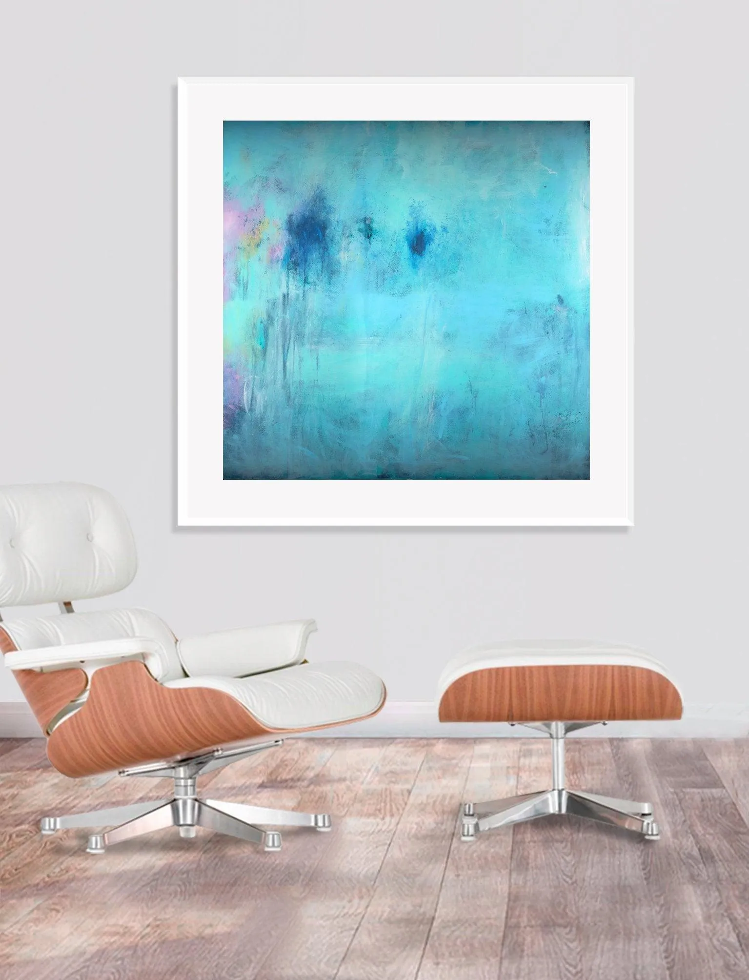 Abstract Print, abstract painting, Teal And Blue, Architecture Art, Modern Art, Apartment Decor, Living Room Wall Art, Large Print