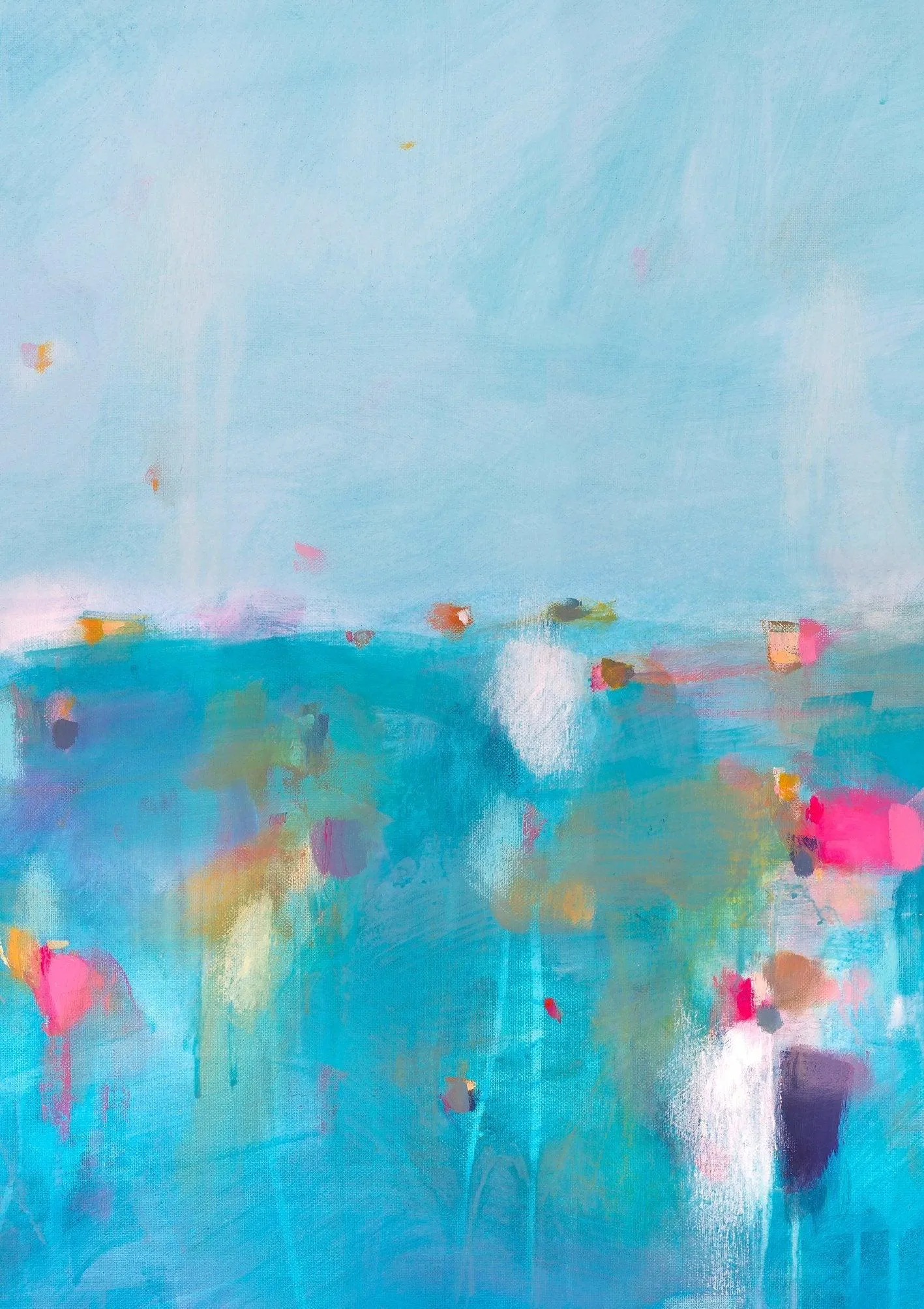abstract wall art, Blue abstract painting, extra large print, painting print, abstract print by Camilo Mattis