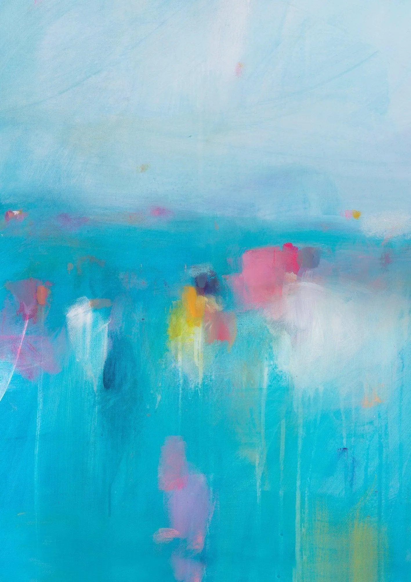 abstract wall art, Blue abstract painting, extra large print, painting print, abstract print by Camilo Mattis