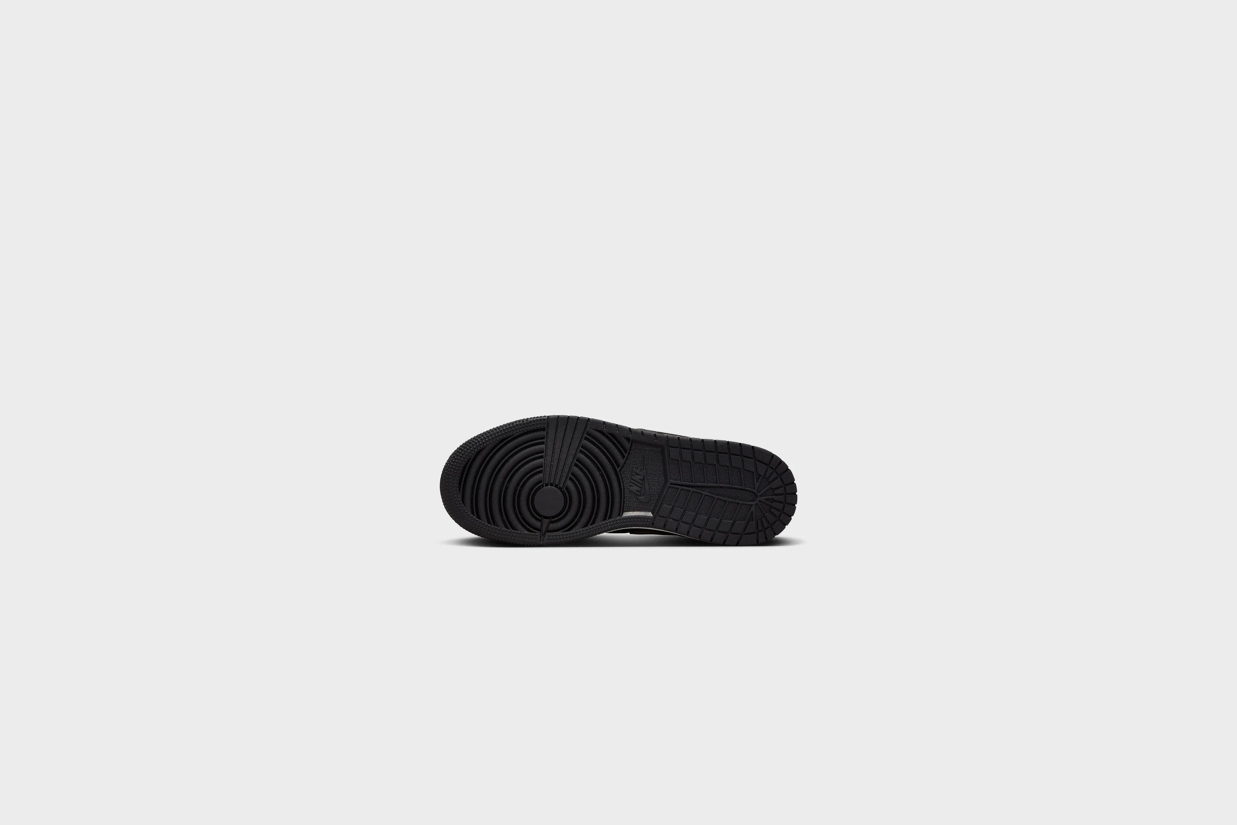 Air Jordan 1 Mid (GS) (Black/Metallic Gold-White)