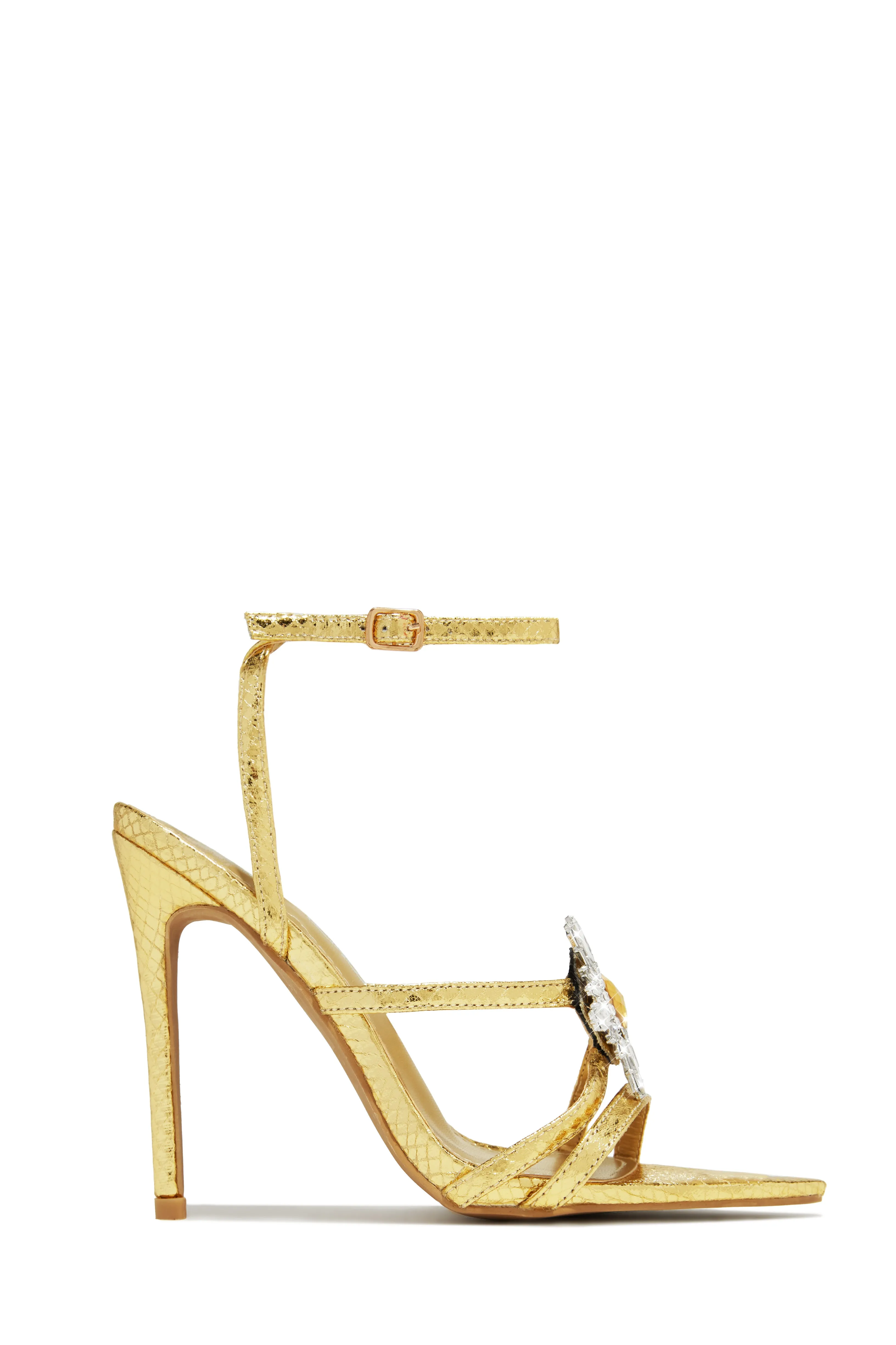 Ameira Embellished High Heels - Pink