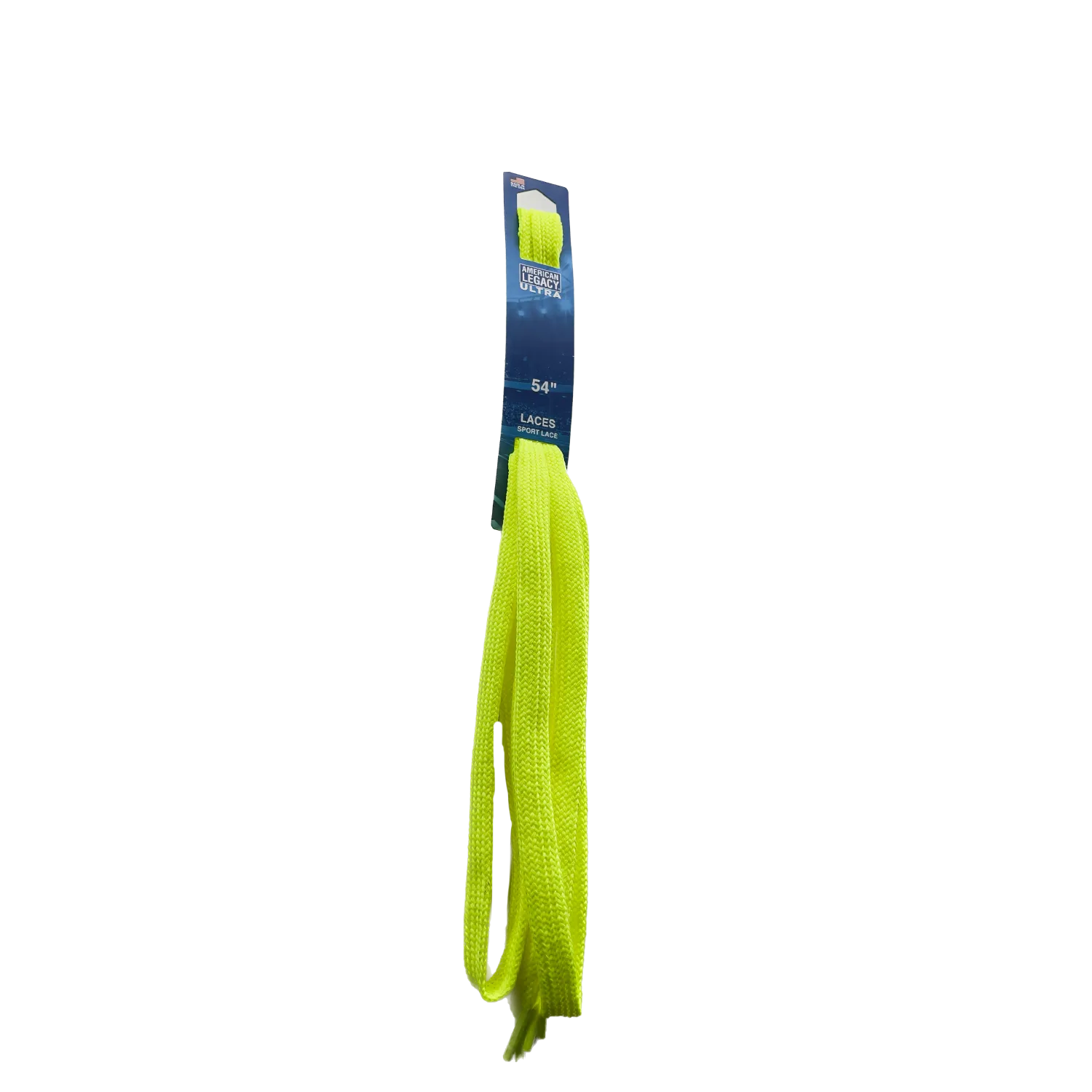 American Legacy ® Ultra Wide Flat Tubular Laces | Neon Yellow