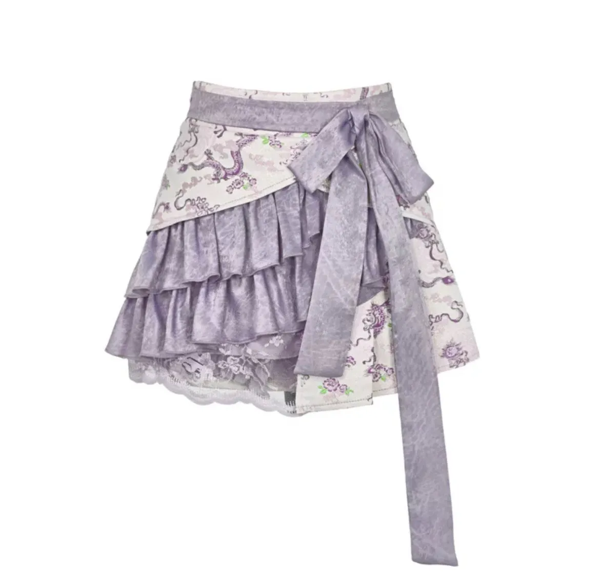 [Blood Supply] Dragon In Wisteria Chinese Lolita Fashion Set Shorts