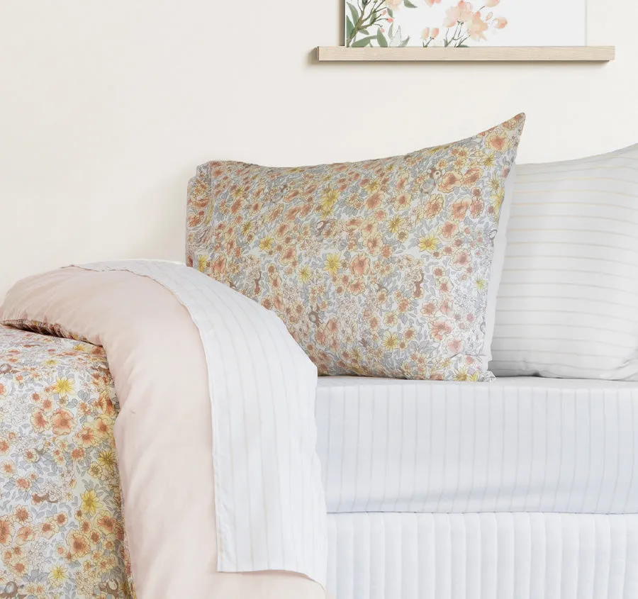 Flora Quilt Cover Set Range Pink