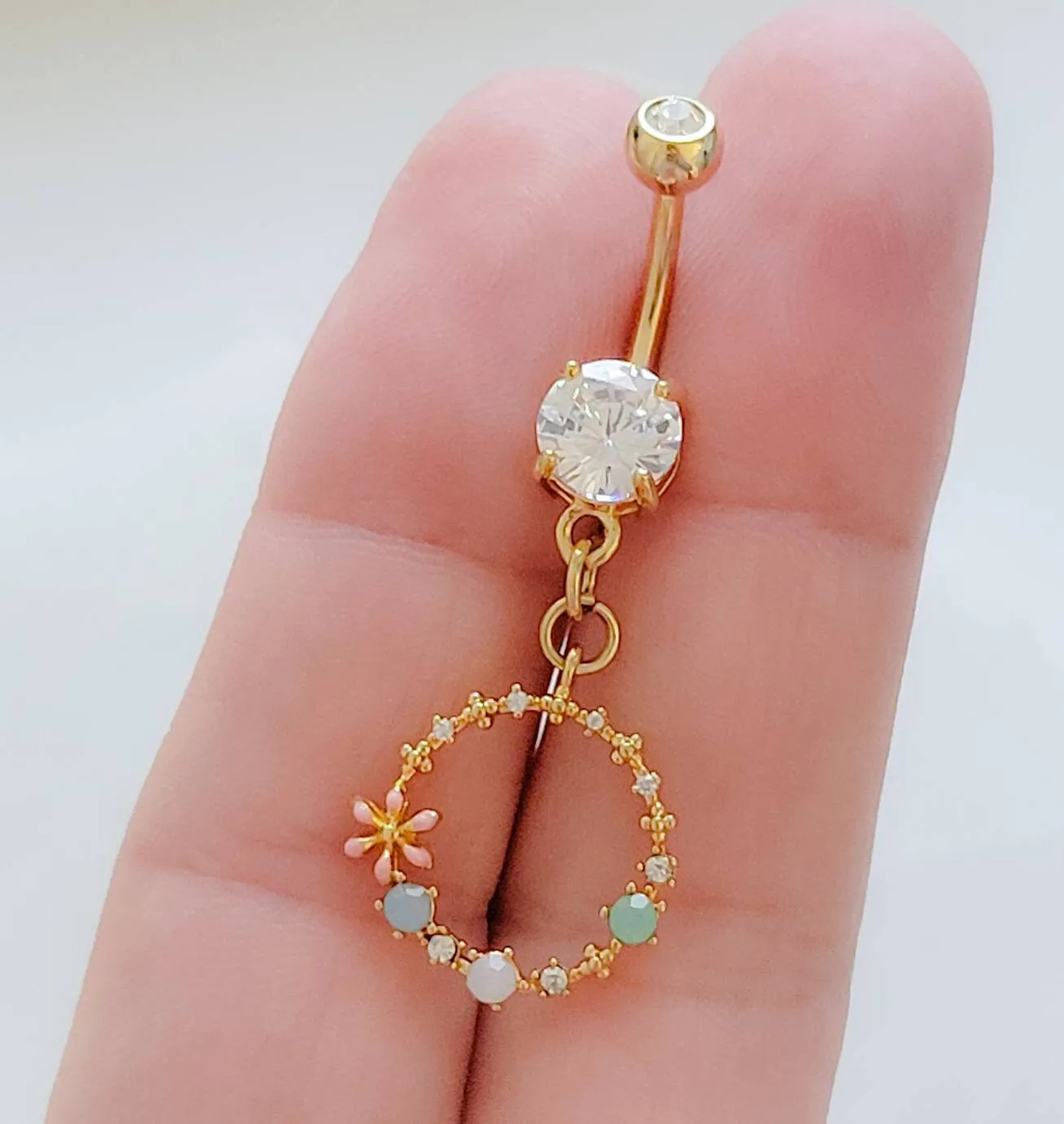 Flower Belly Ring