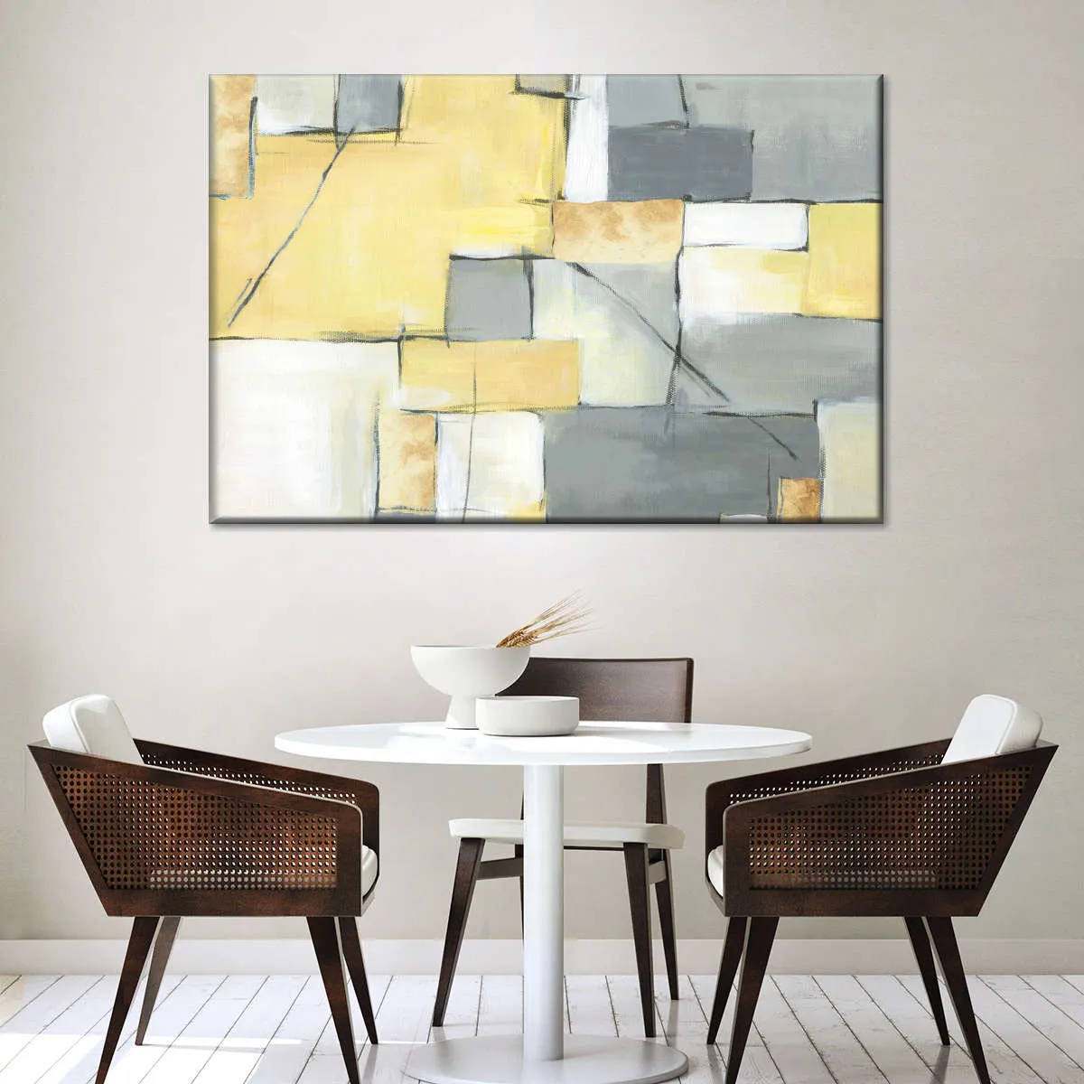 Golden Abstract III Wall Art