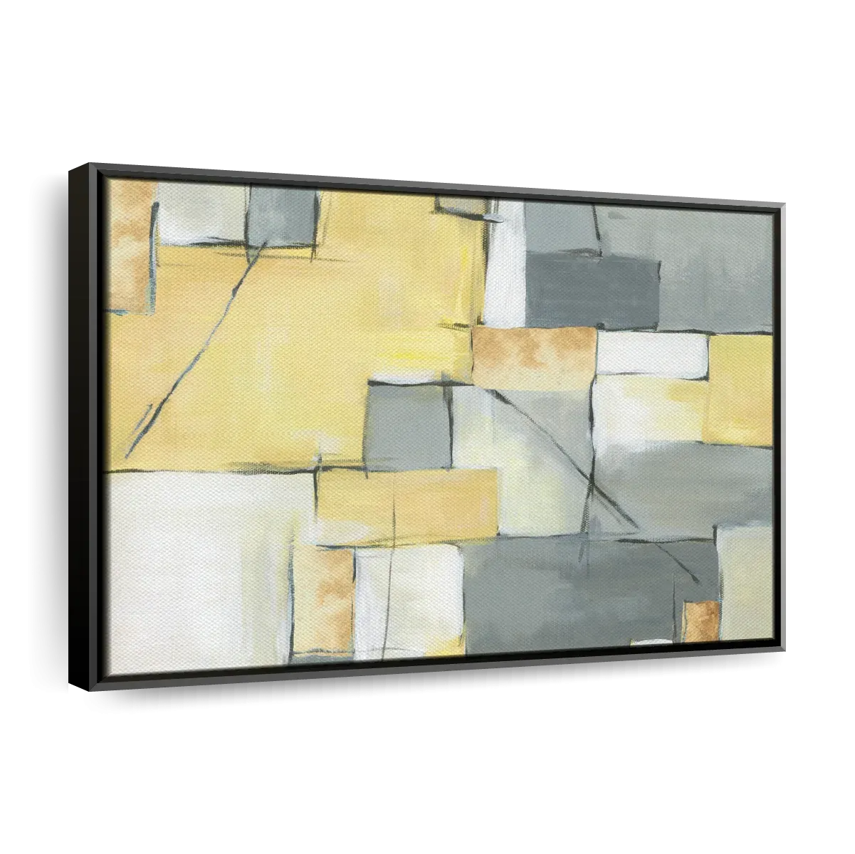 Golden Abstract III Wall Art