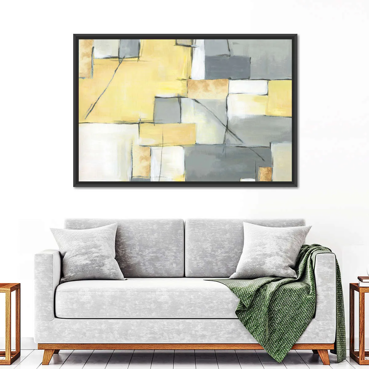 Golden Abstract III Wall Art
