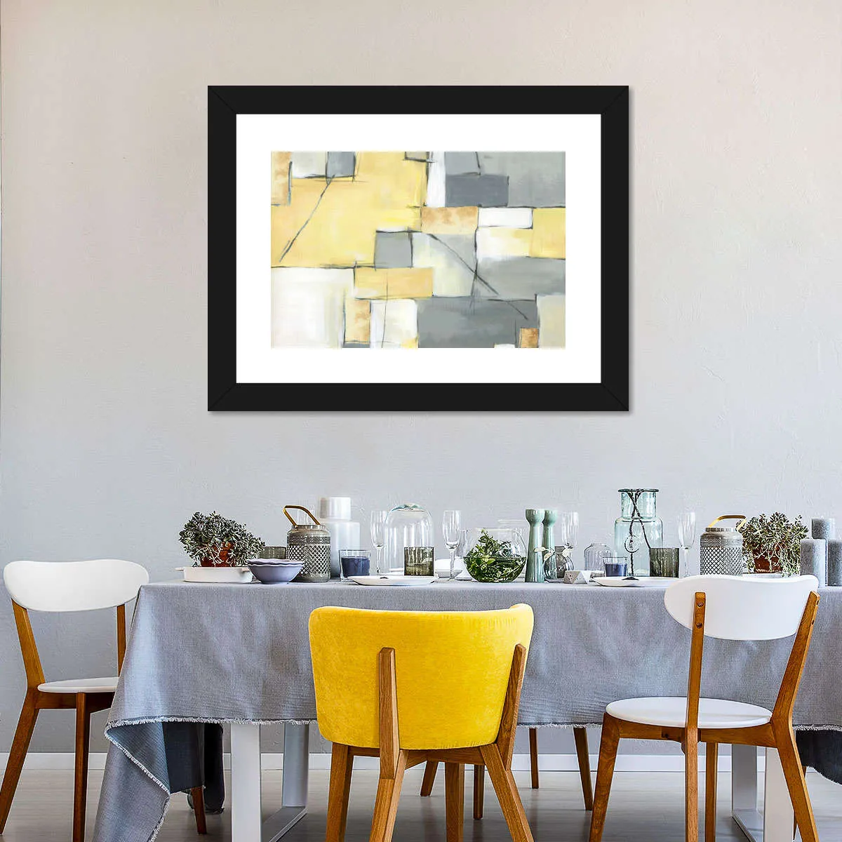 Golden Abstract III Wall Art