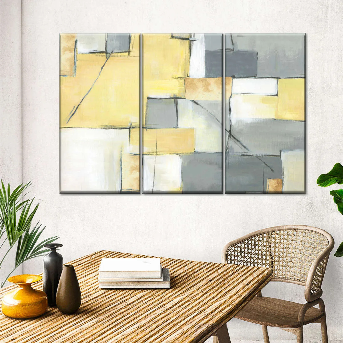 Golden Abstract III Wall Art