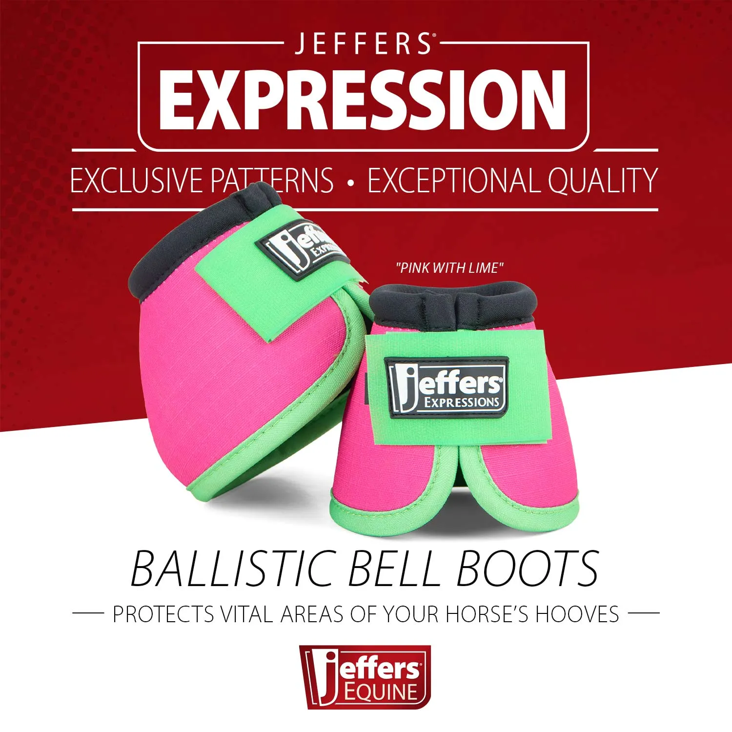 In Stock Now! Jeffers Protective Neon Bell Boots