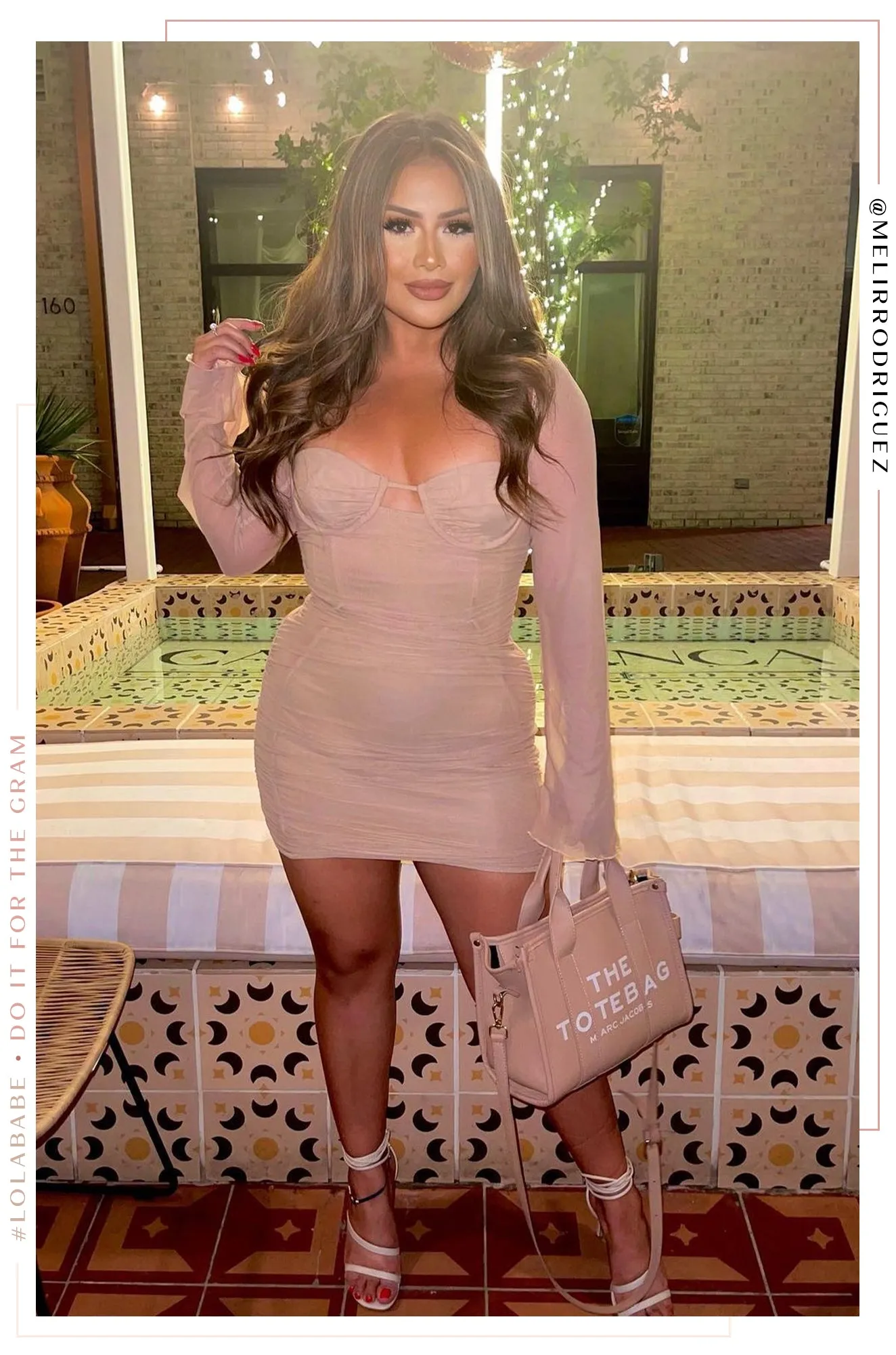 Inessa Lace Up High Heels - Nude