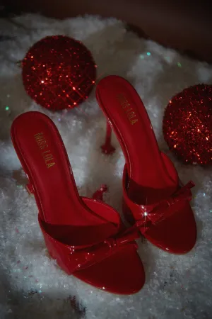Jaya High Heel Mules - Red