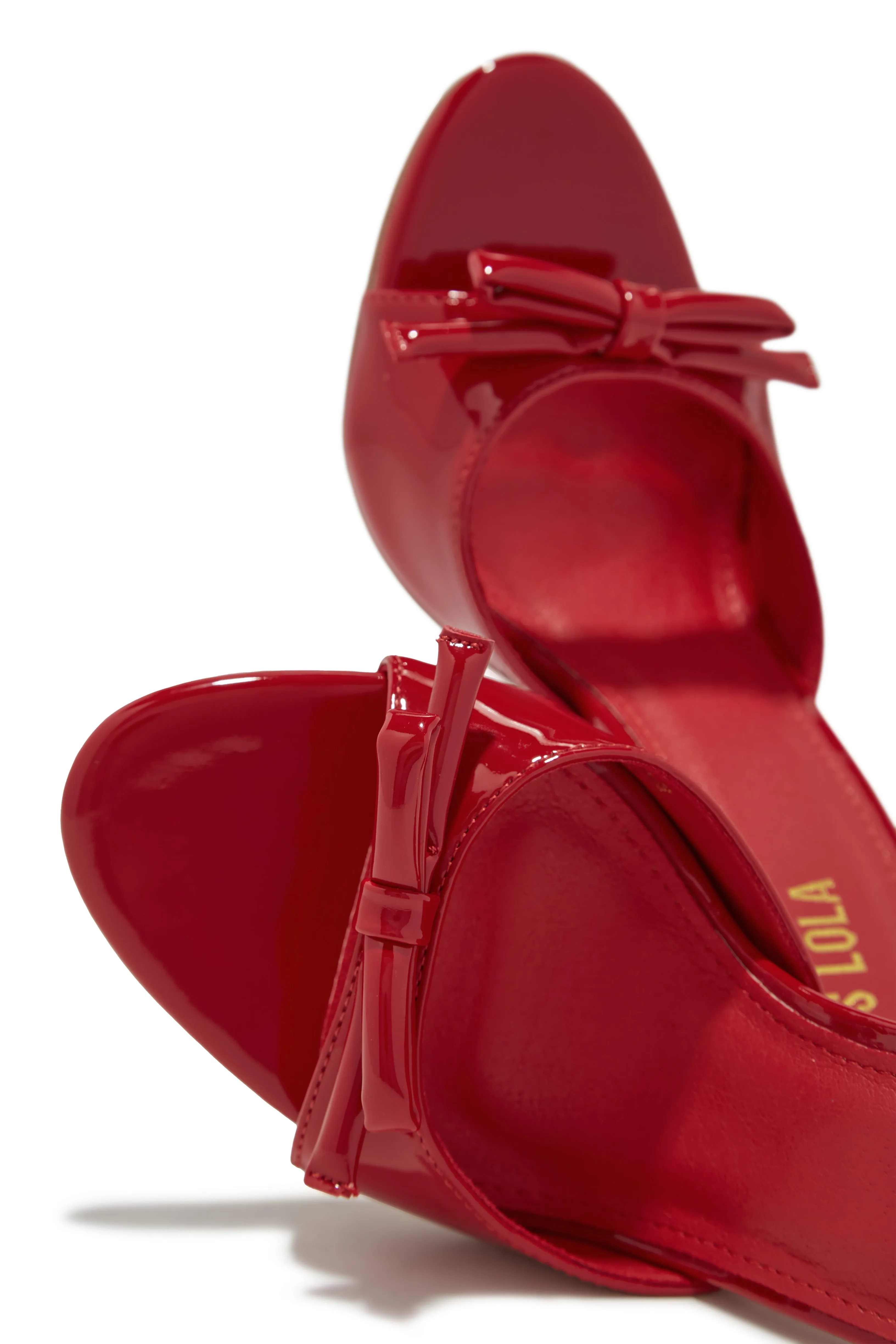 Jaya High Heel Mules - Red