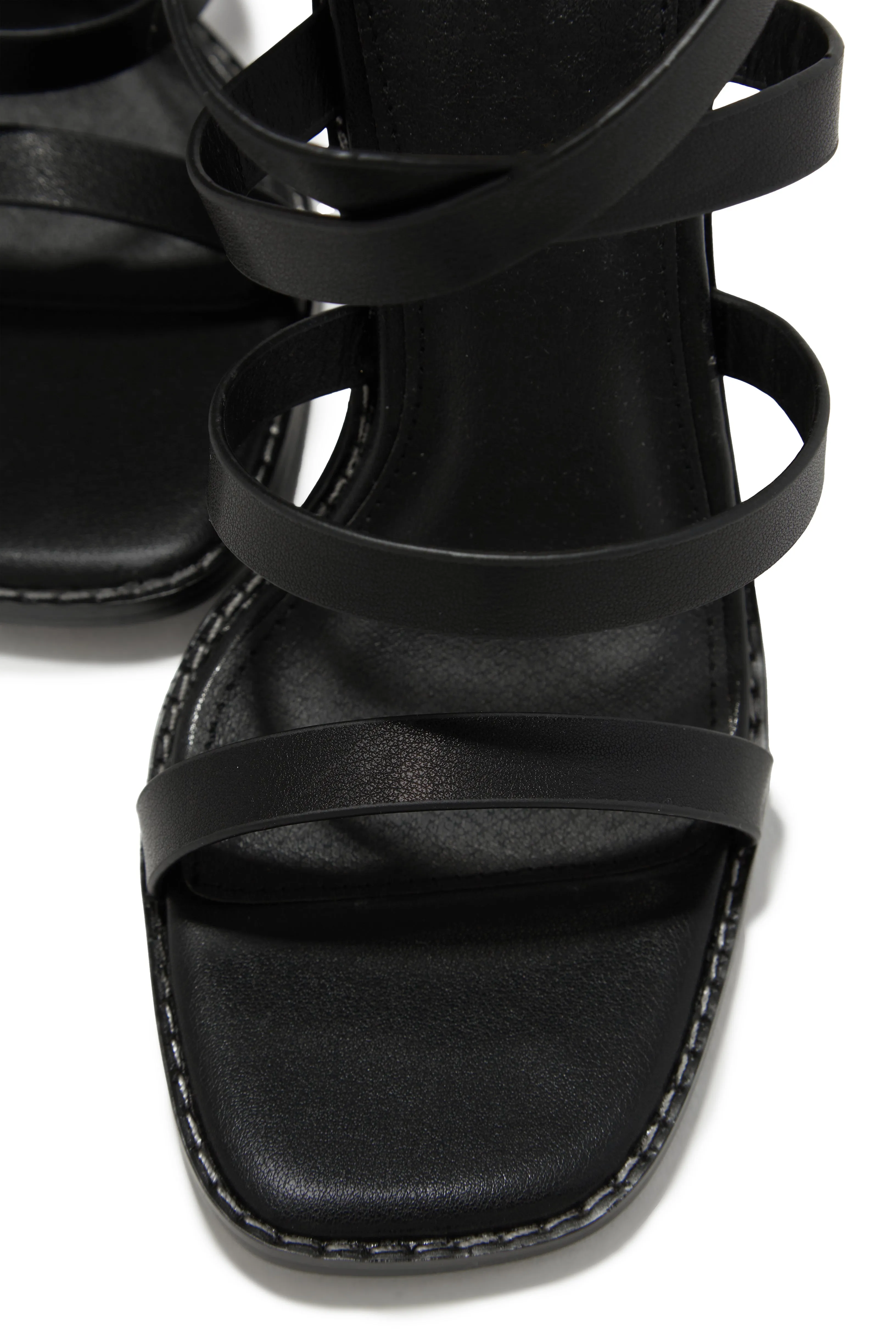 Jennie Strappy High Heels - Black