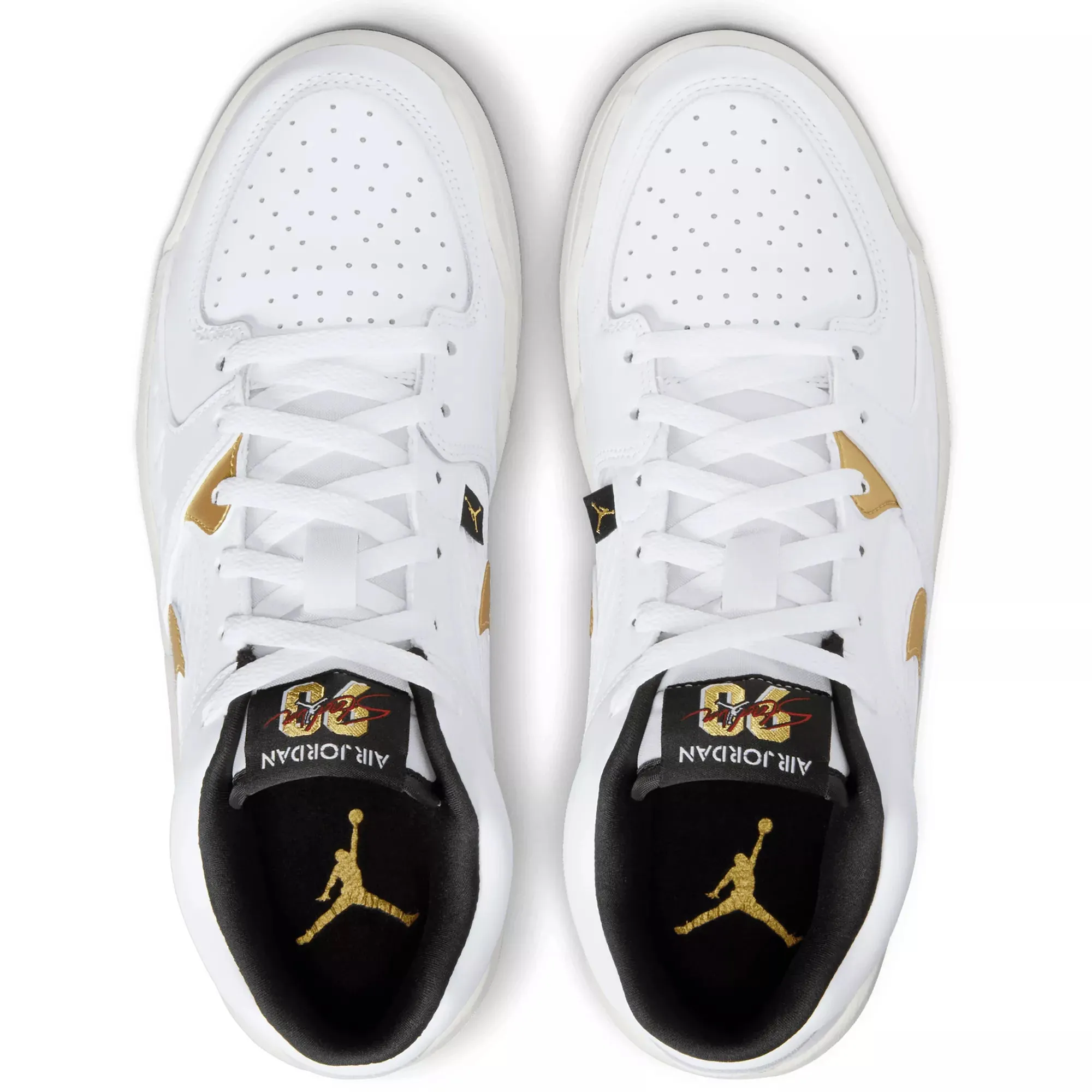Jordan Men's Stadium 90 DX4397-170 White/Metallic Gold-Black-Sail