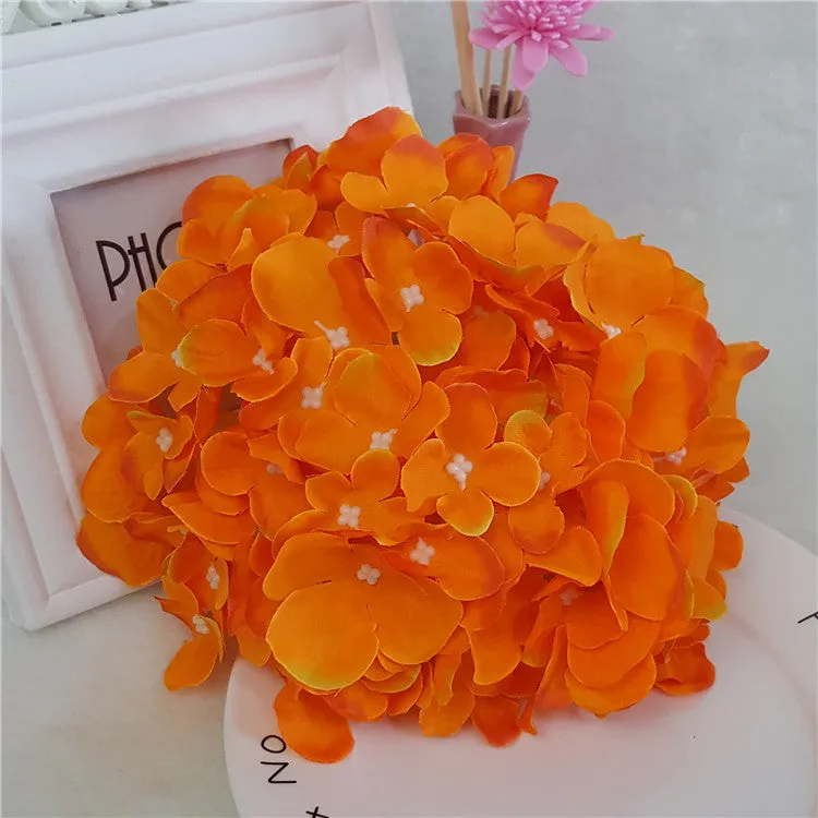 Large Silk Hydrangea Flower Heads 14 Colors