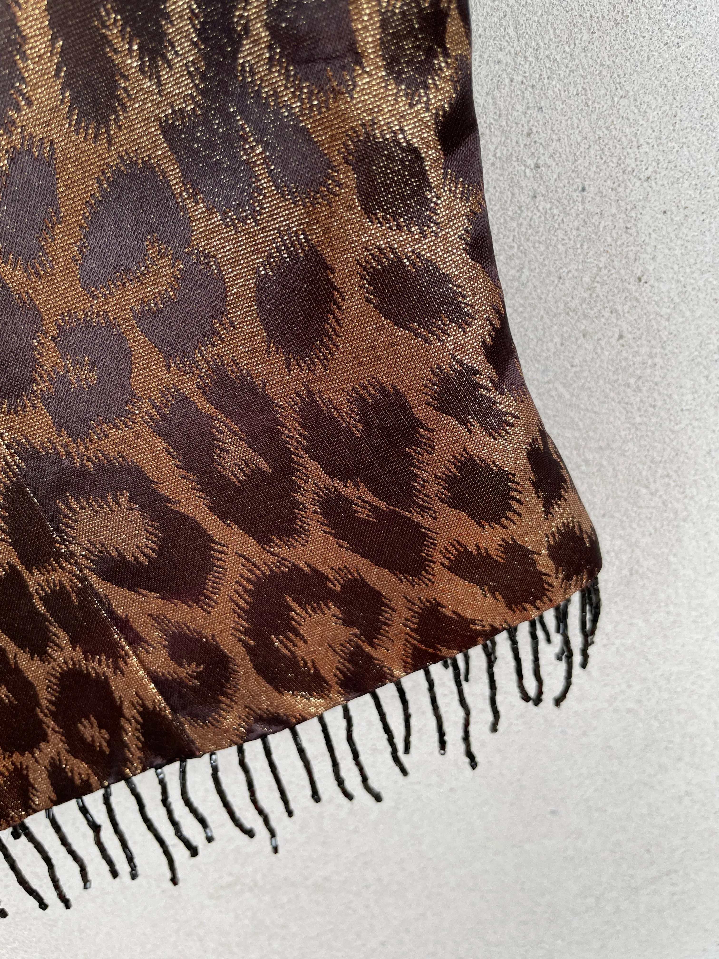 Leopard Print Beads Top
