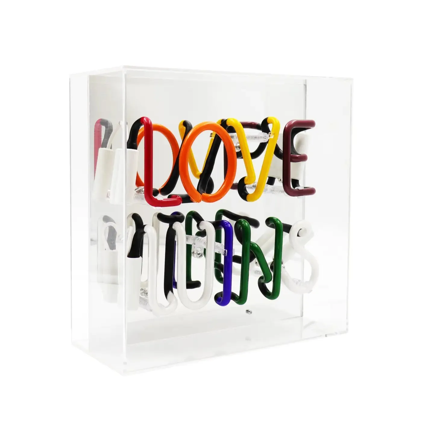 'love Wins' Glass Neon Sign