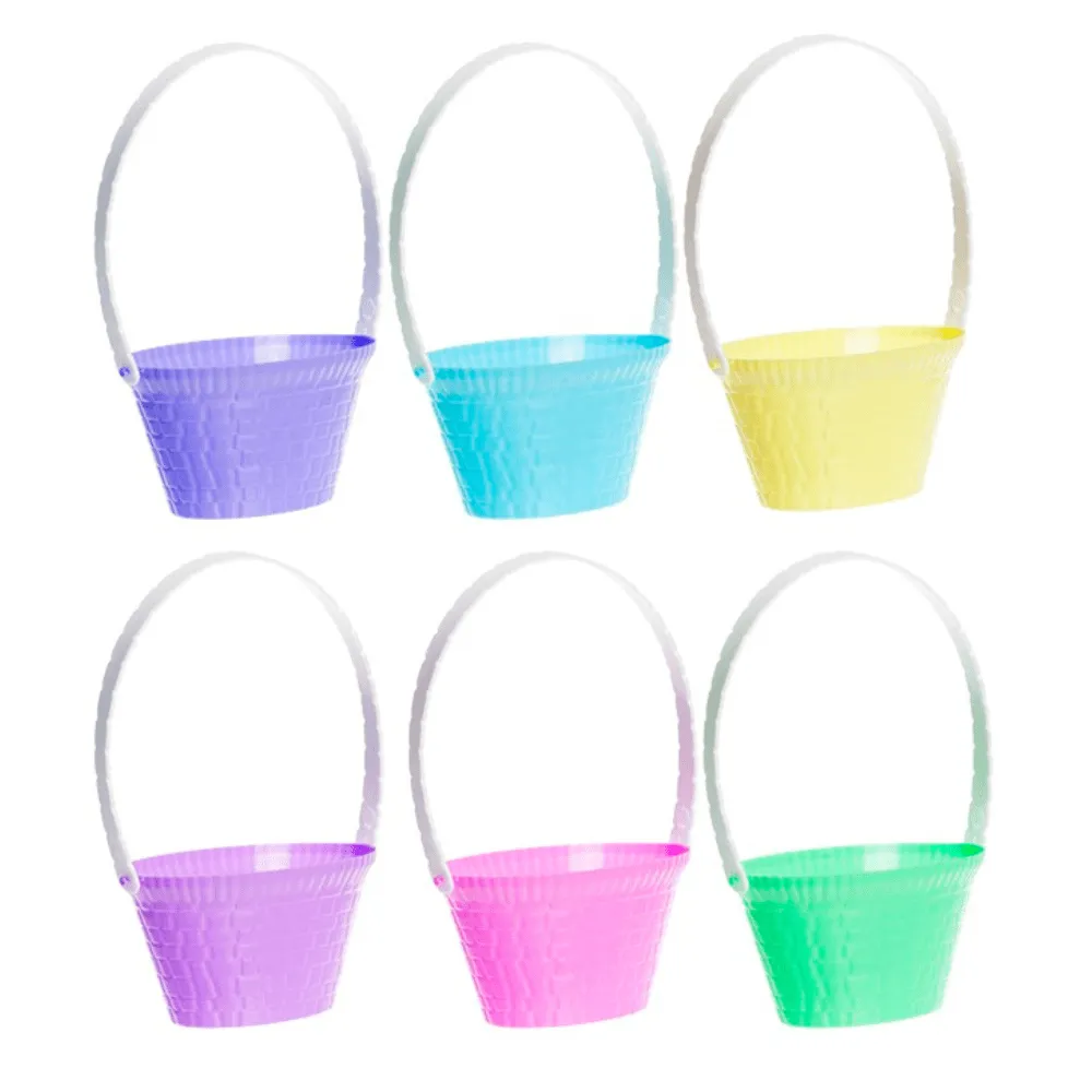 Mini Pastel Springtime Basket - 4" - Pack of 6