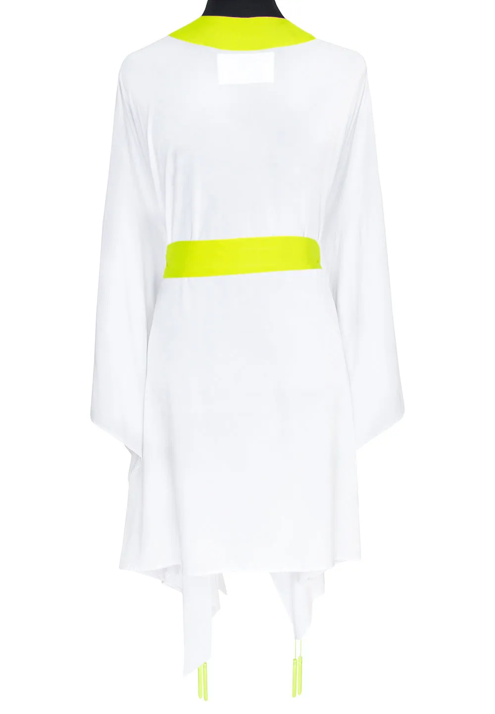 Monochrome - White Kimono (Neon Yellow)