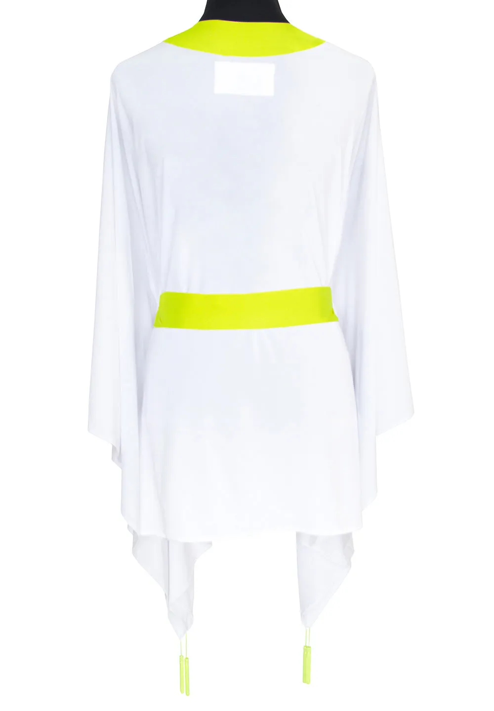 Monochrome - White Kimono (Neon Yellow)