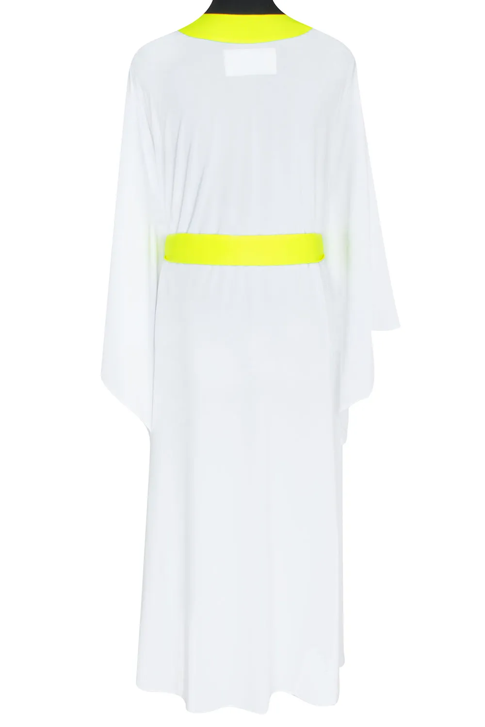 Monochrome - White Kimono (Neon Yellow)