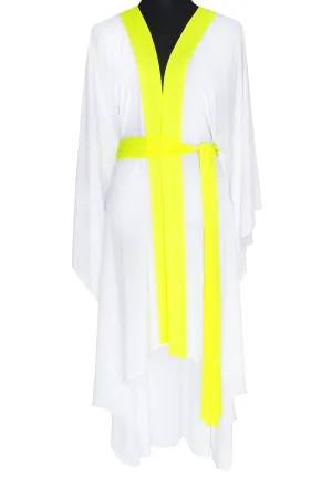 Monochrome - White Kimono (Neon Yellow)