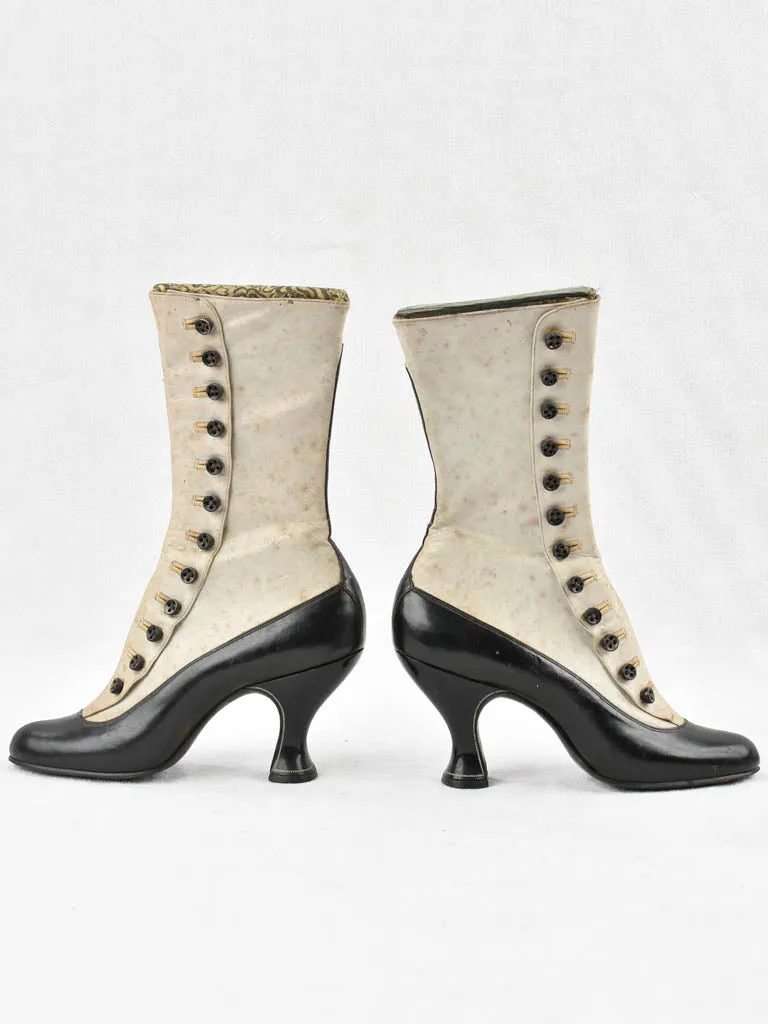 Pair of 19th century ladies fashion boots - sample model