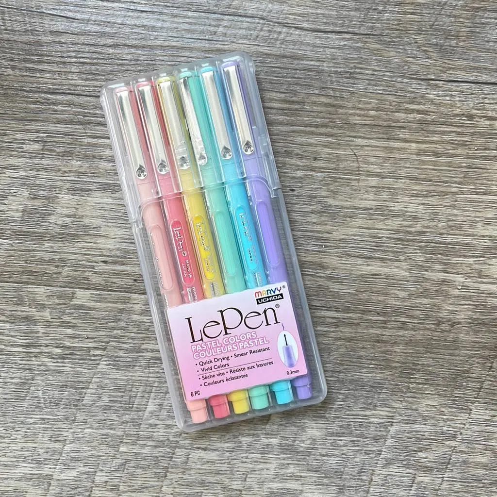 Pastel Set of 6 Le Pen