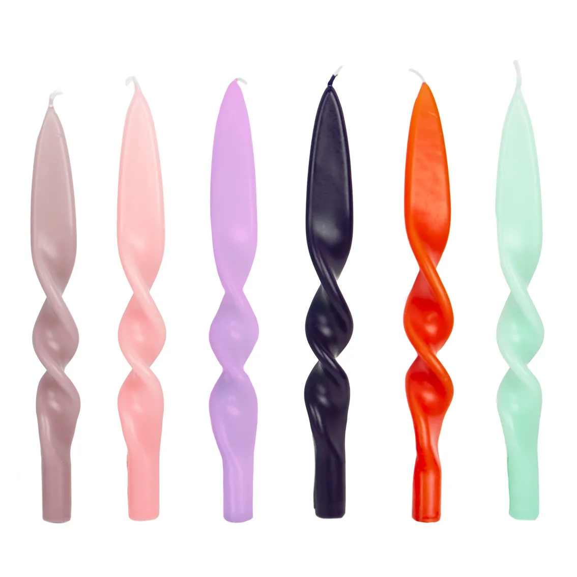 Pastel Twist Dinner Candles - 18 Pack