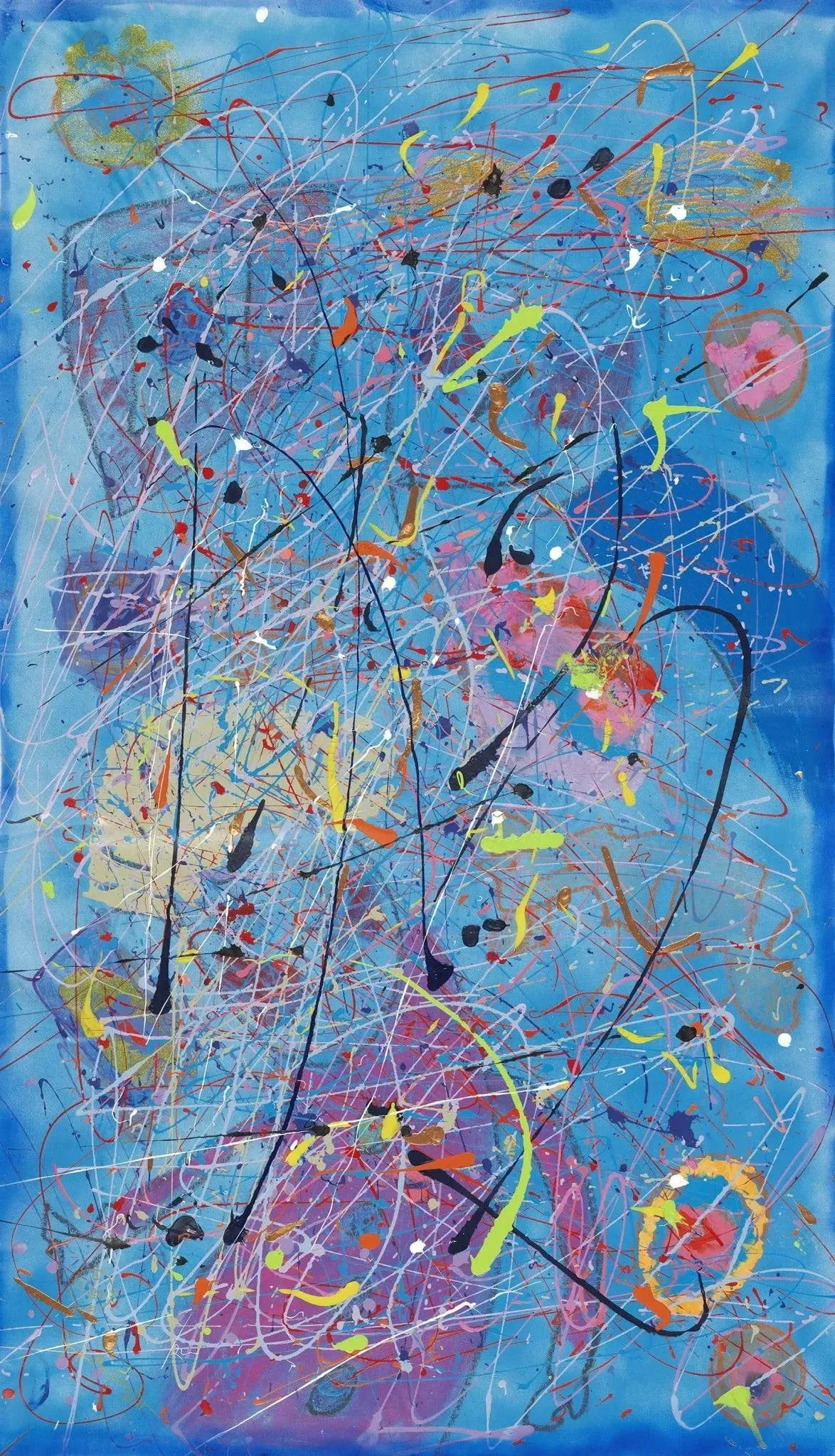 People in the Mist  (Print on Canvas)