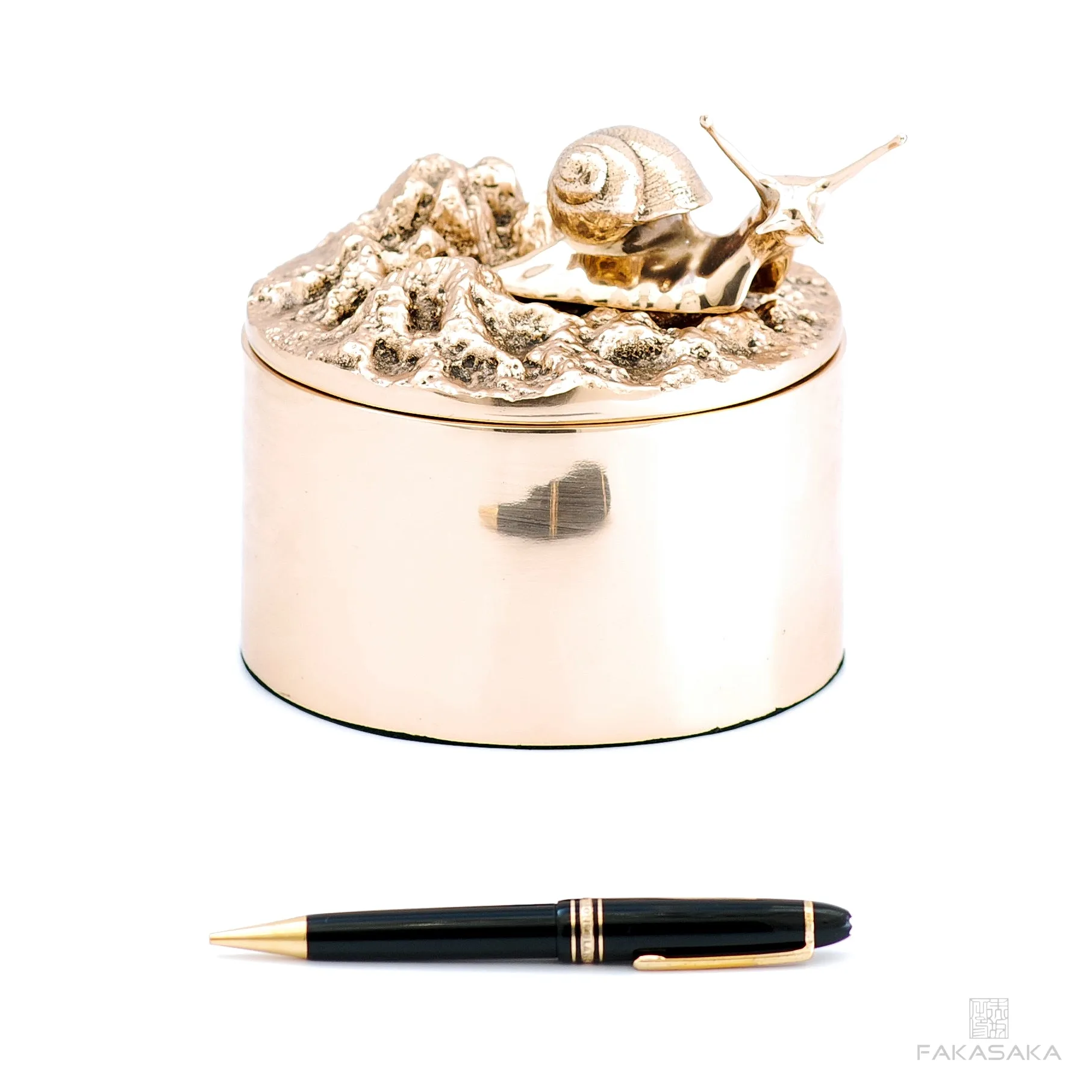 REM BOX<br><br>L’ ESCARGOT DROITE ON TOP<br><br>POLISHED BRONZE
