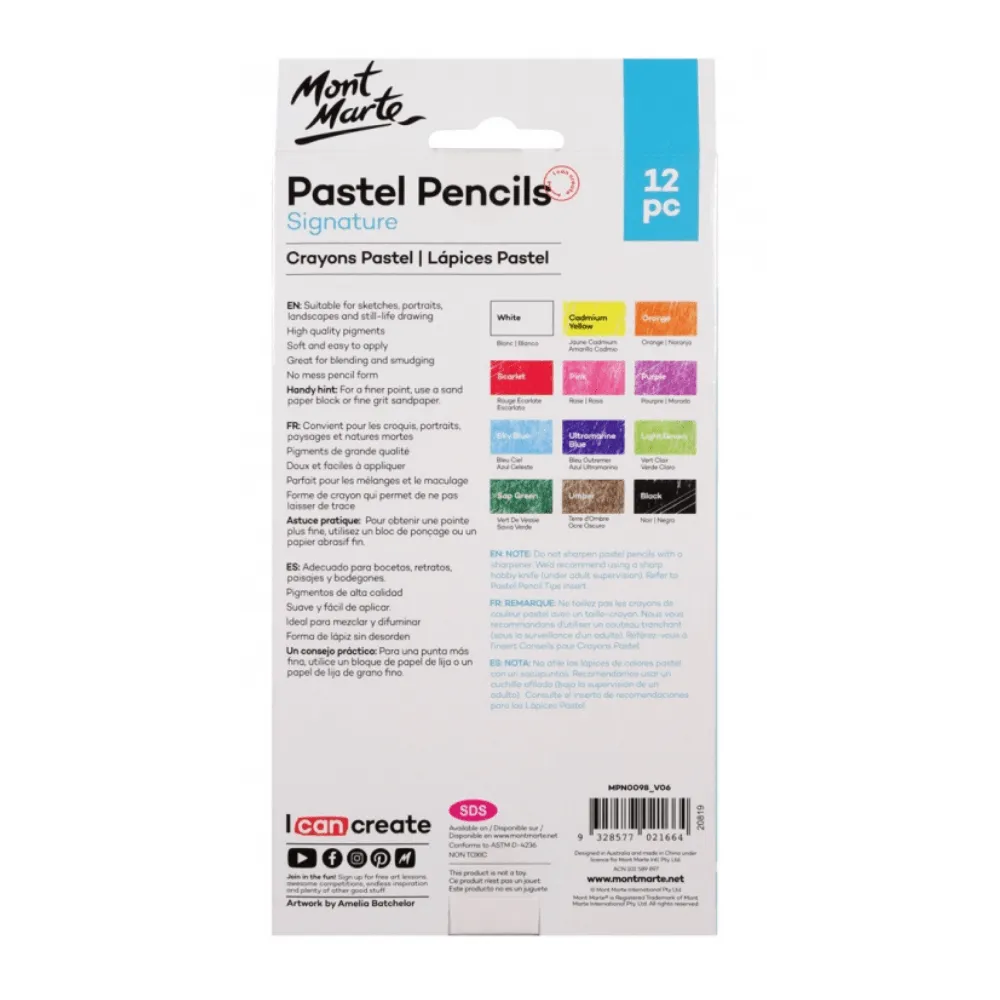 Signature Pastel Pencils 12 Colours