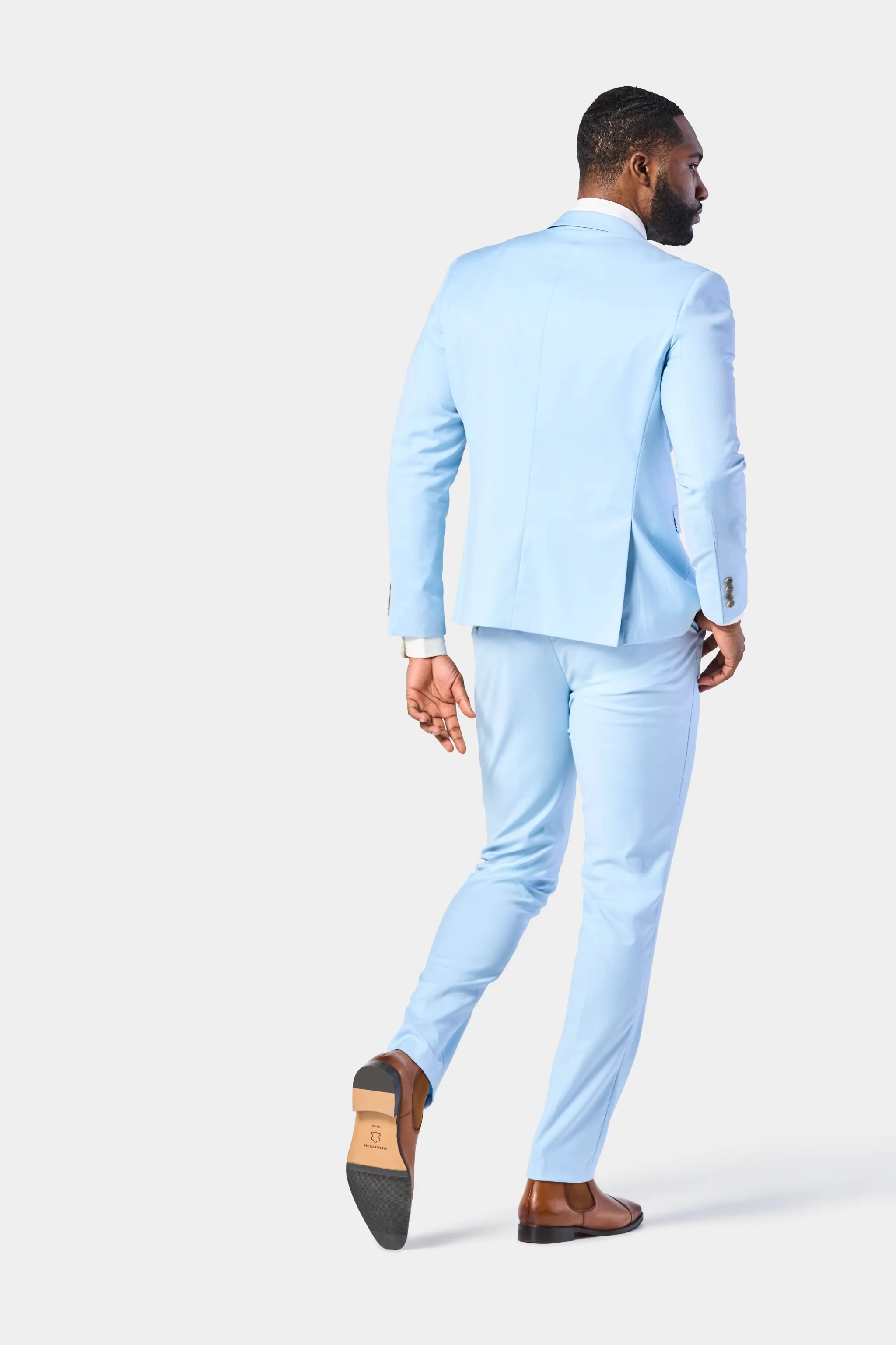 Sky Blue 2 Button Suit