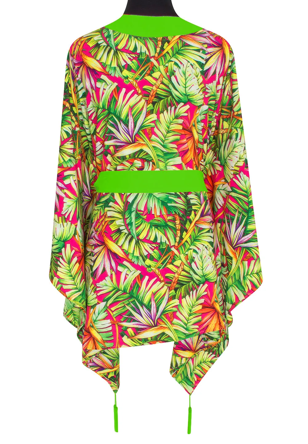 Tropics - Jungle Paradise Kimono (Neon Green)