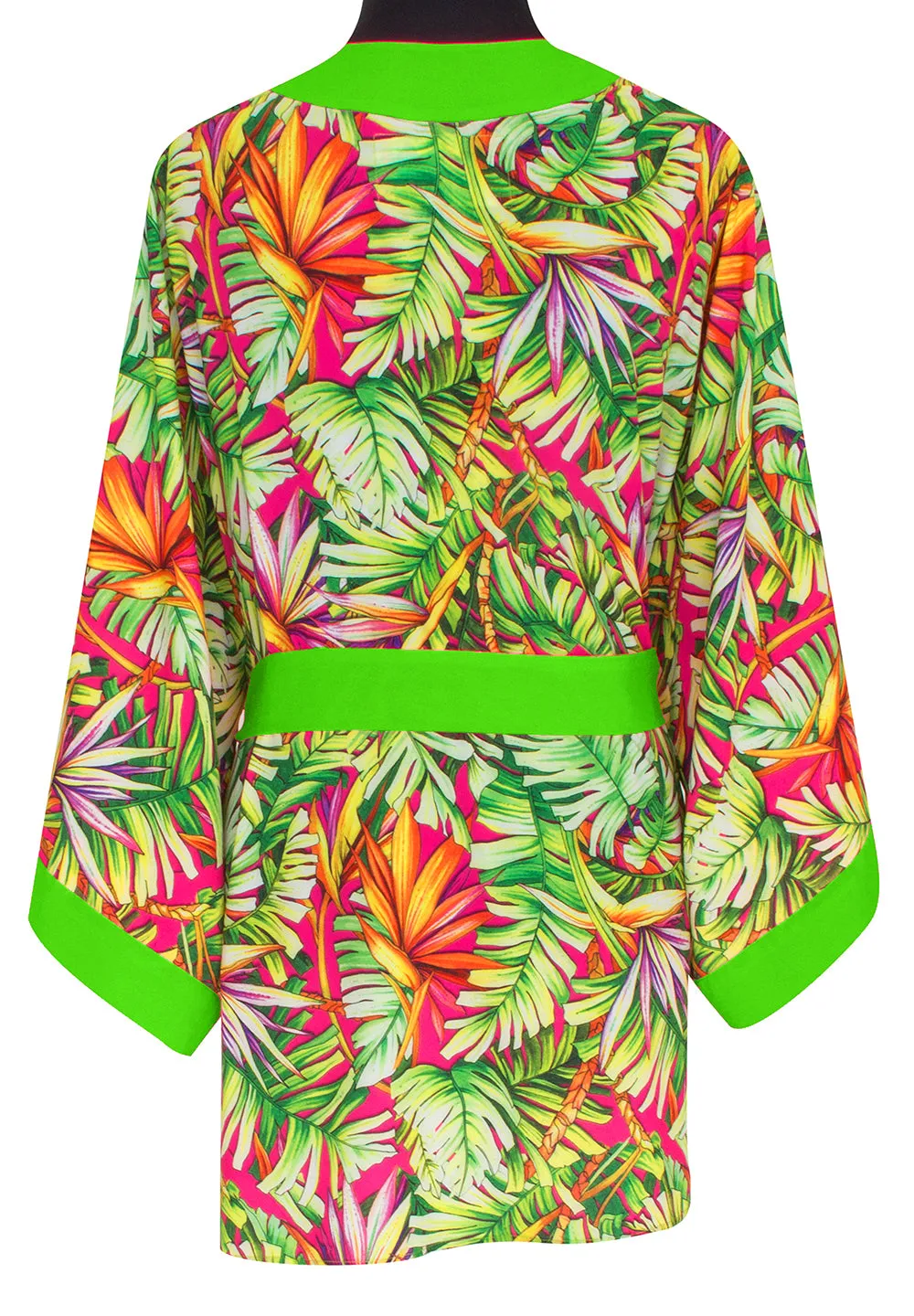 Tropics - Jungle Paradise Kimono (Neon Green)
