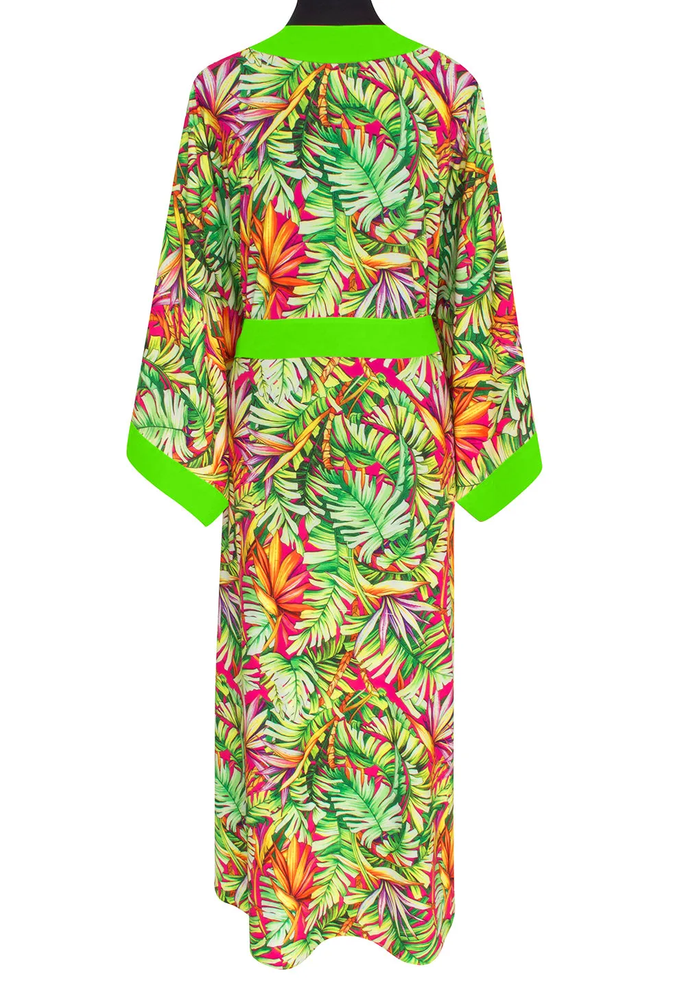 Tropics - Jungle Paradise Kimono (Neon Green)