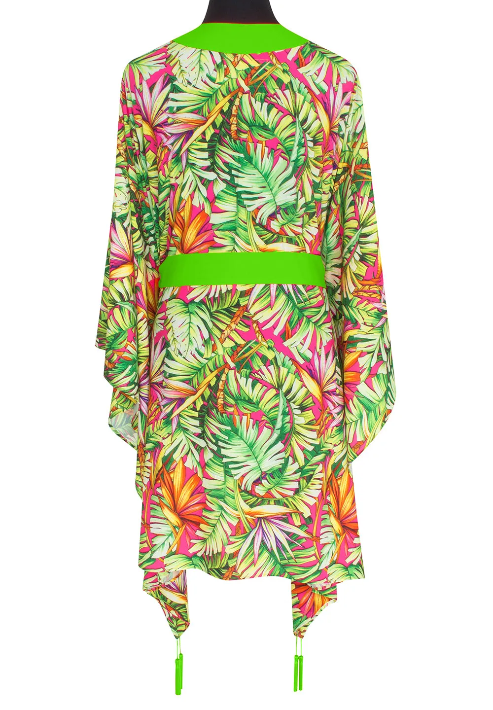 Tropics - Jungle Paradise Kimono (Neon Green)