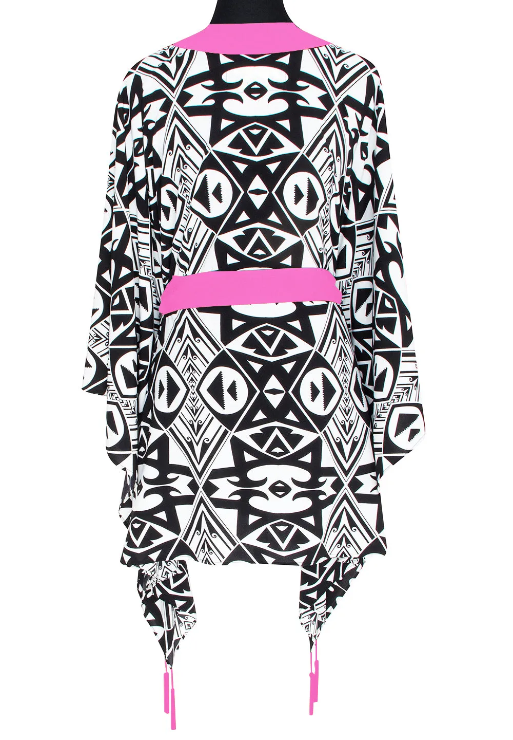 Tulum – Tribal Kimono (Neon Pink)