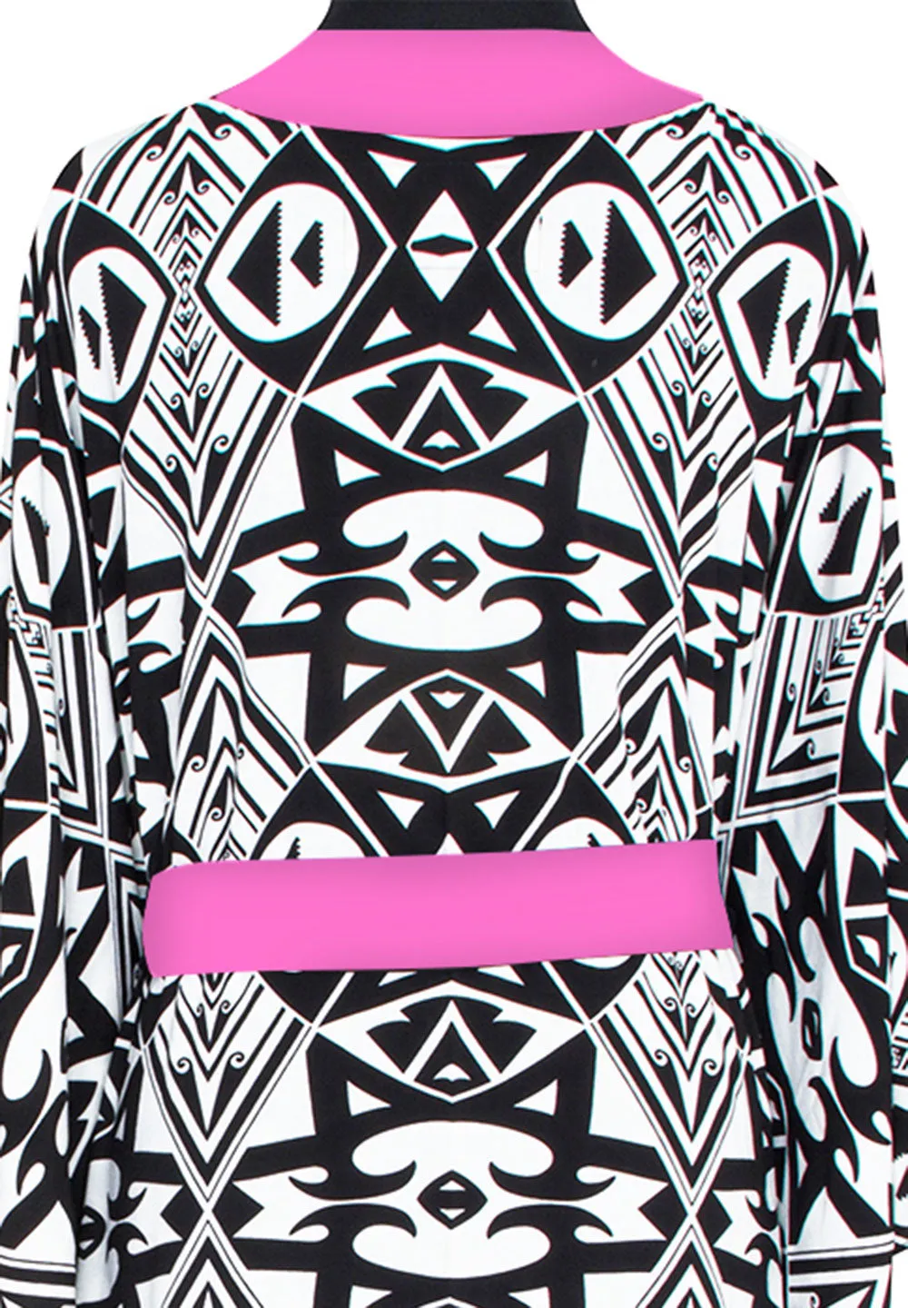 Tulum – Tribal Kimono (Neon Pink)