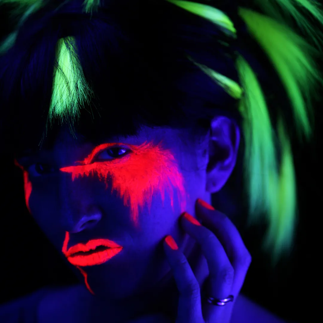 UV Neon Pigment Makeup - 6 Piece Bundle