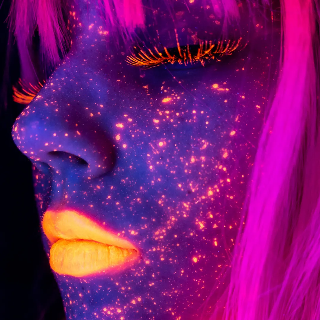 UV Neon Pigment Makeup - 6 Piece Bundle