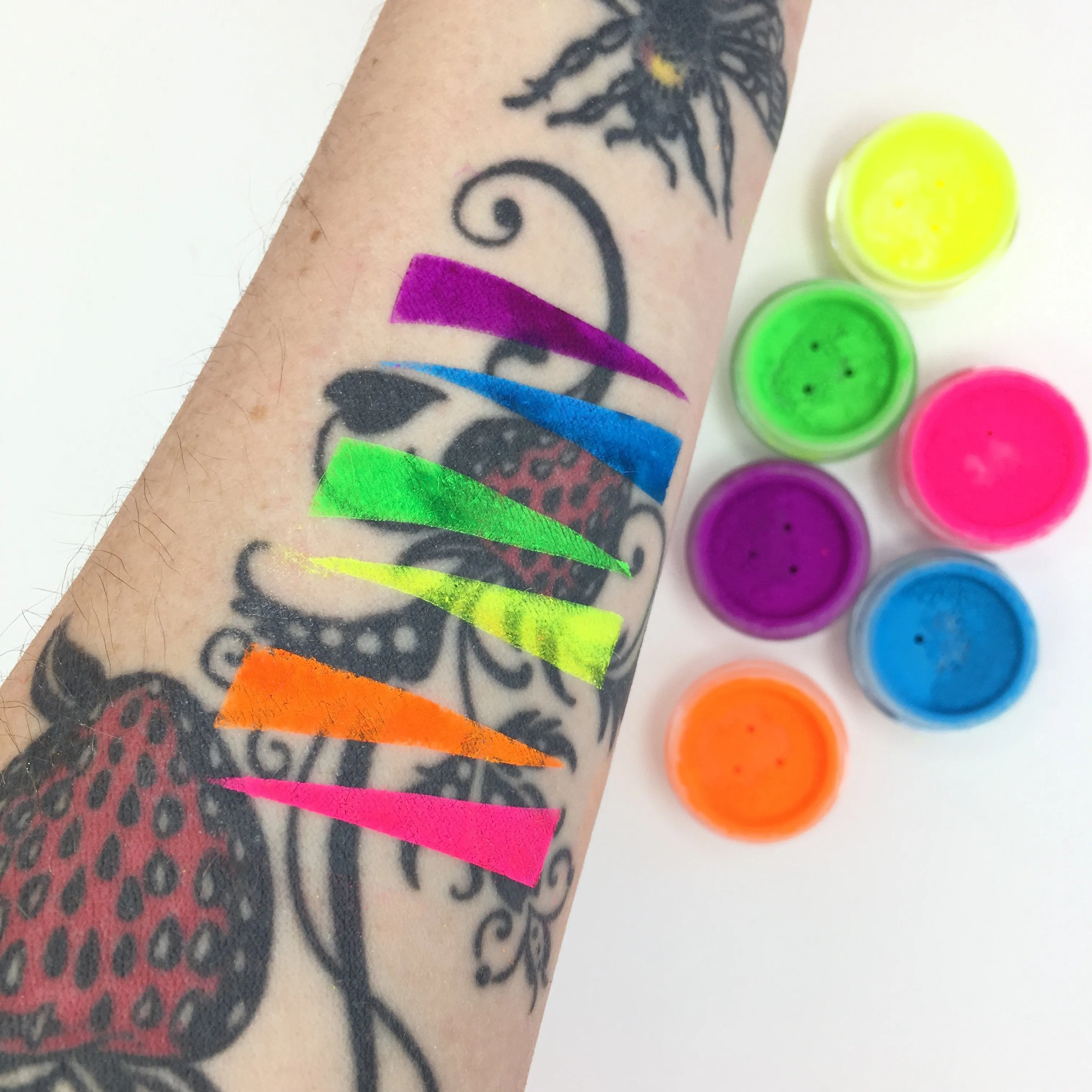 UV Neon Pigment Makeup - 6 Piece Bundle