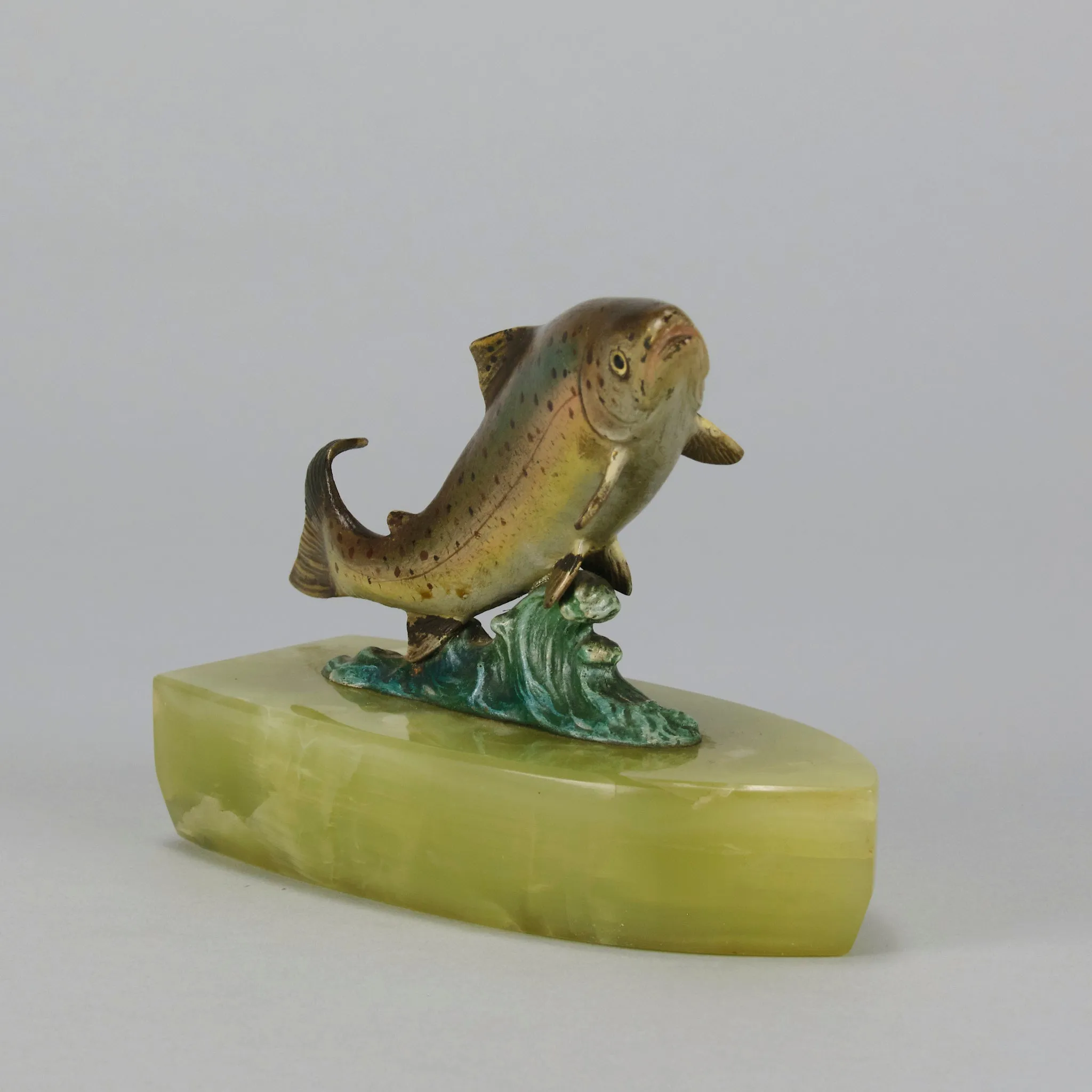 Vienna Bronze "Leaping Salmon"